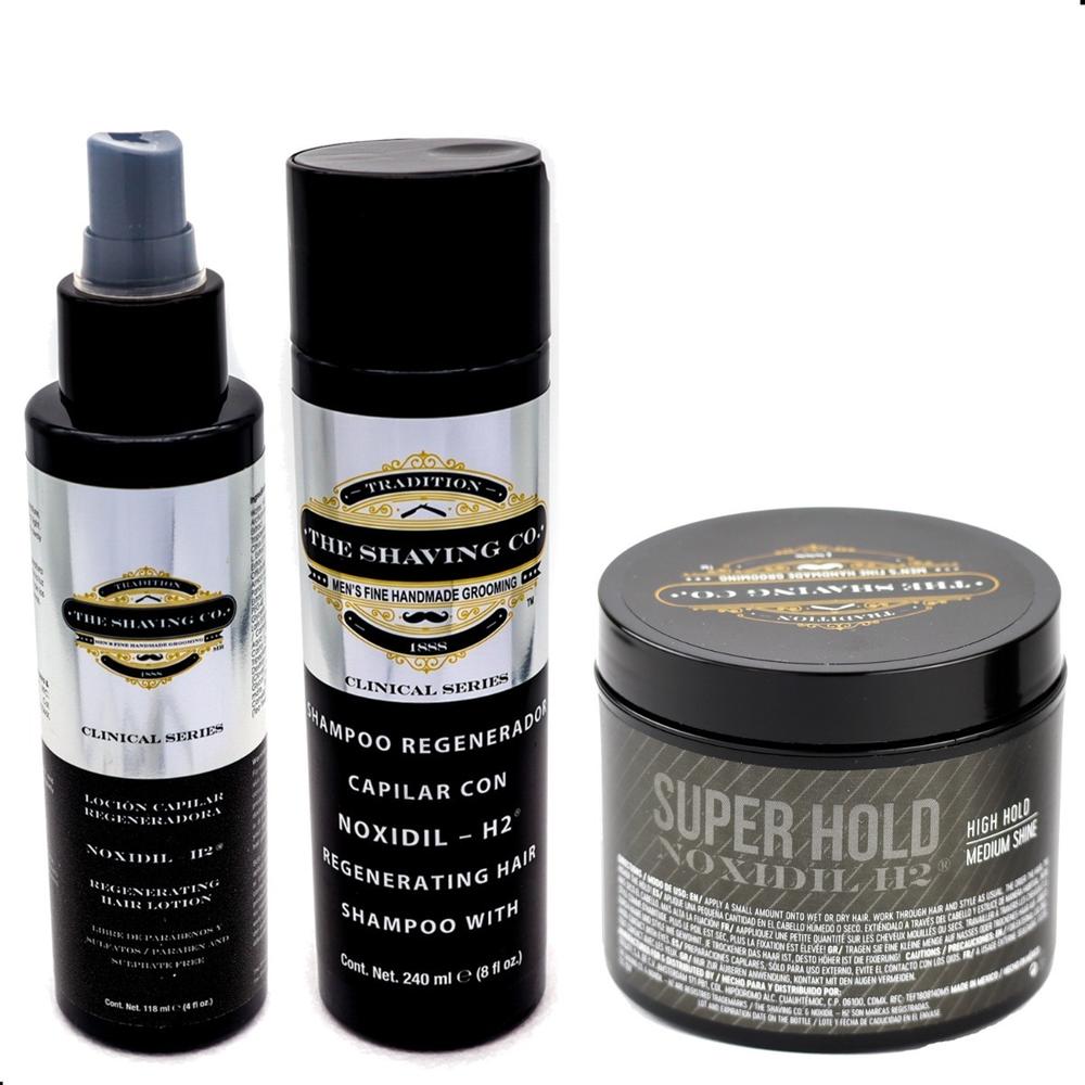 Foto 2 pulgar | Kit de Sistema Capilar Noxidil H2 Y Pomada Cabello Noxidil H2 The Shaving Co