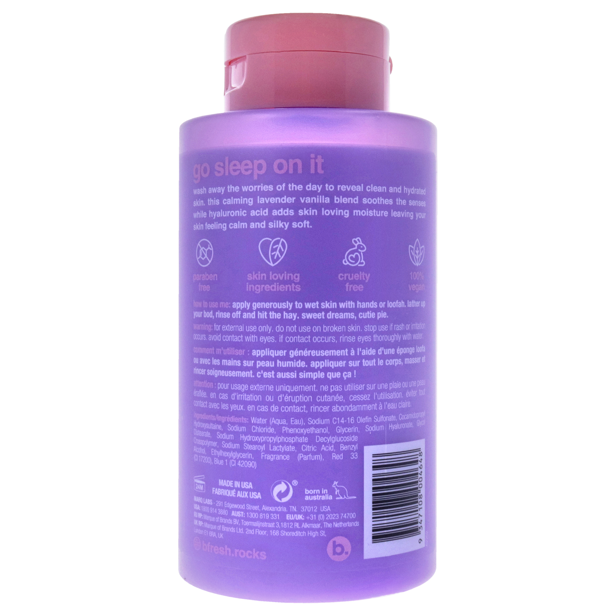 Foto 3 pulgar | Gel De Baño B.tan Sleep On It Calming 473 Ml Con Ácido Hialurónico - Venta Internacional.