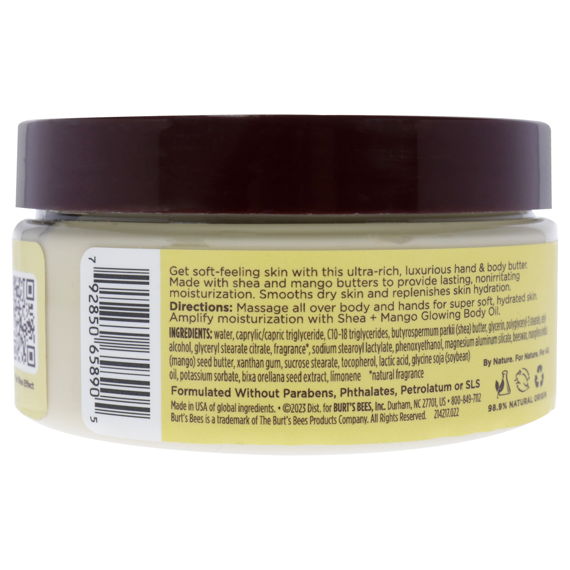 Foto 4 pulgar | Manteca Para Manos Y Cuerpo Burts Bees Shea Plus Mango - Venta Internacional.