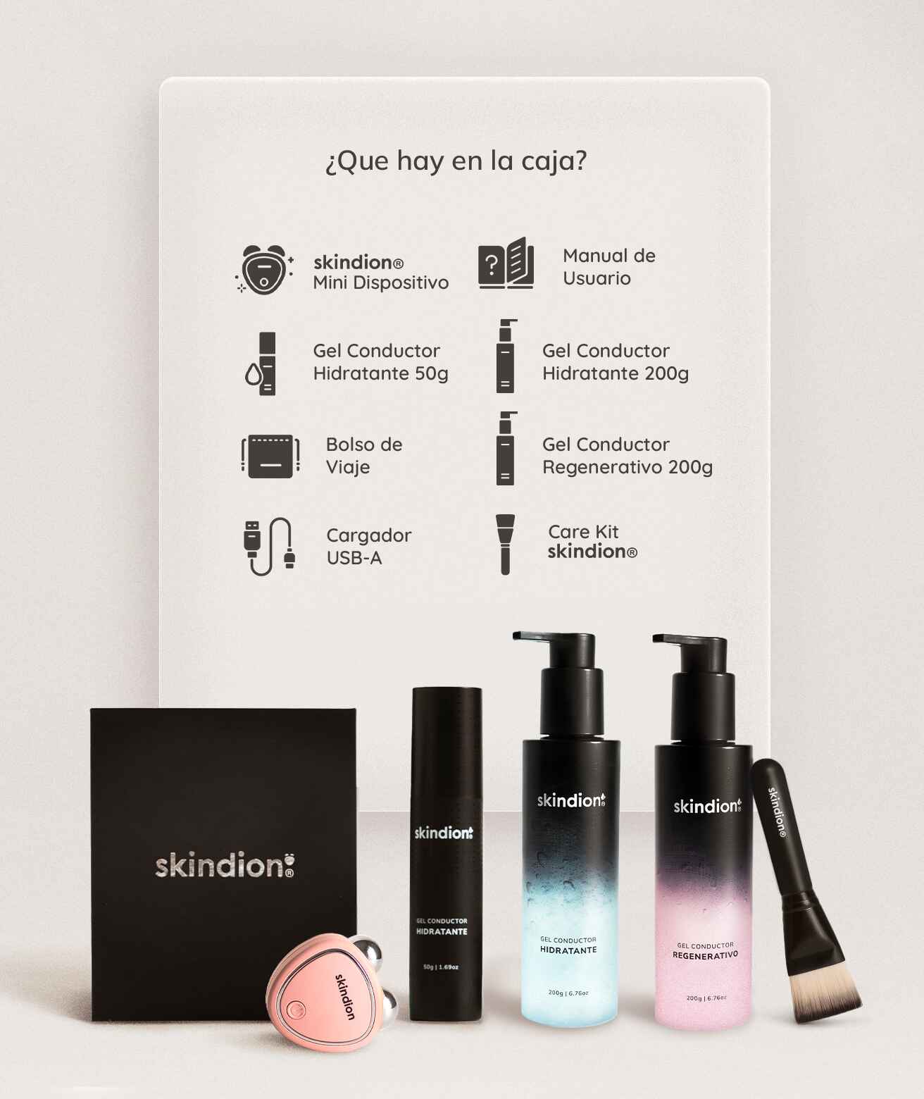 Foto 3 pulgar | Skindion Beauty Kit: Tonificante Y Rejuvenecedor Facial