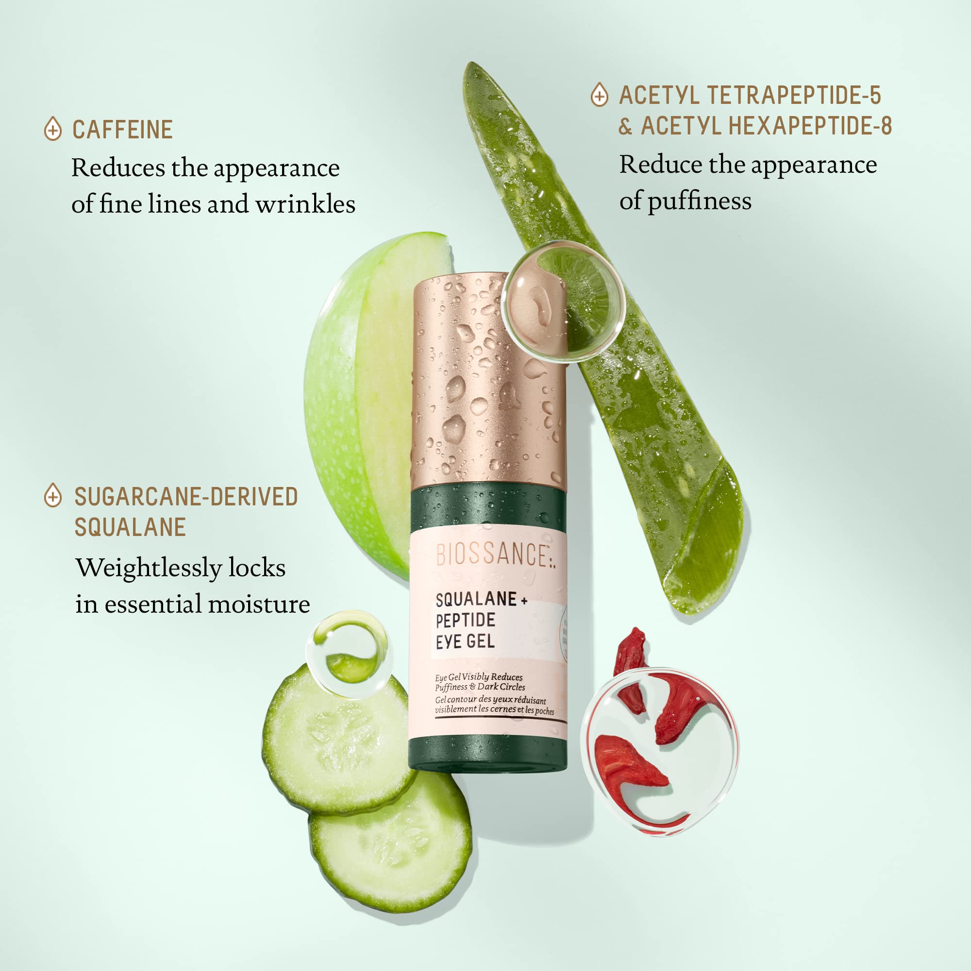 Foto 4 pulgar | Gel Para Ojos Biossance Squalane + Peptide Reduce Las Ojeras, 15 Ml - Venta Internacional.