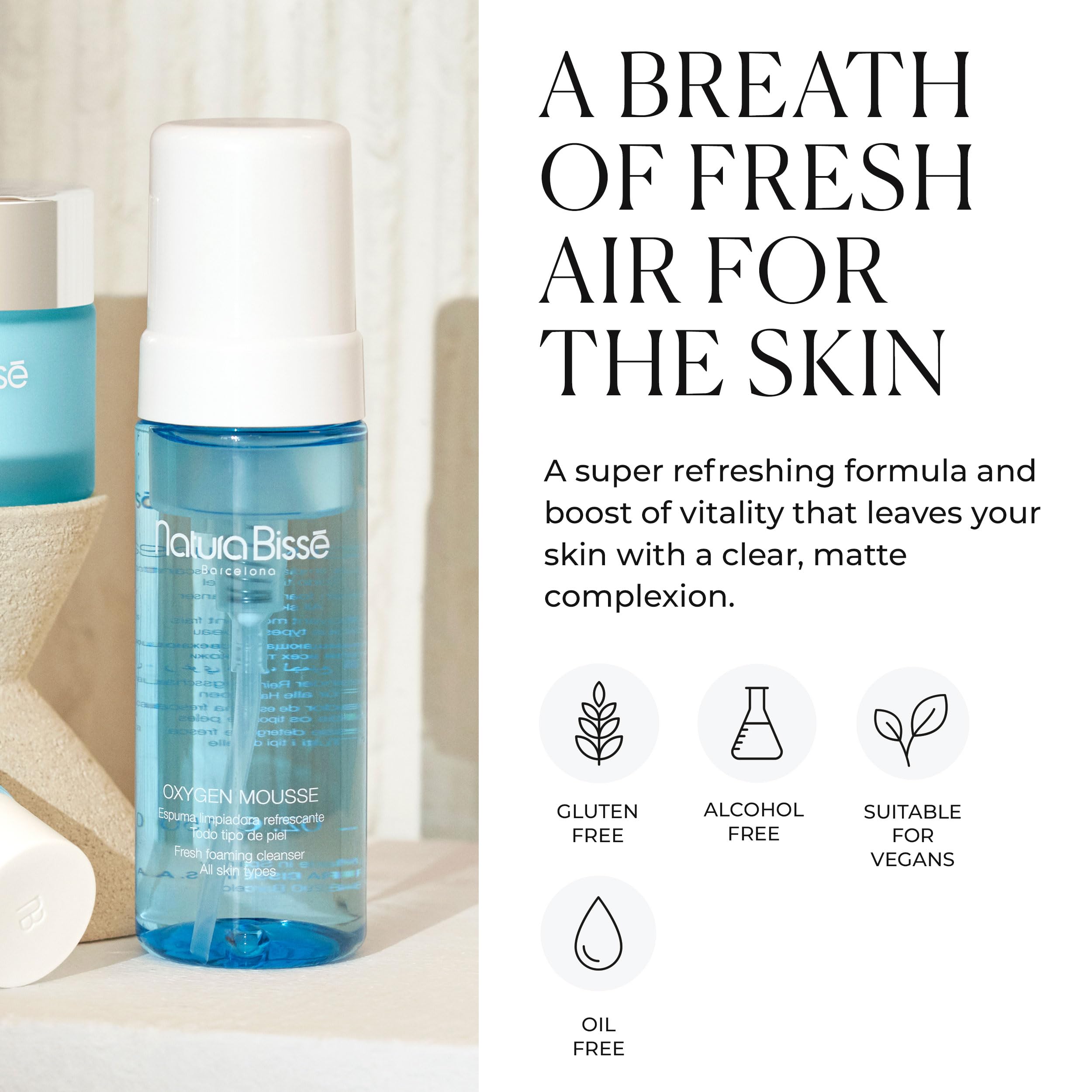 Foto 5 pulgar | Limpiador Espumoso Natura Bissé Oxygen Mousse 150 Ml Para Toda La Piel - Venta Internacional.