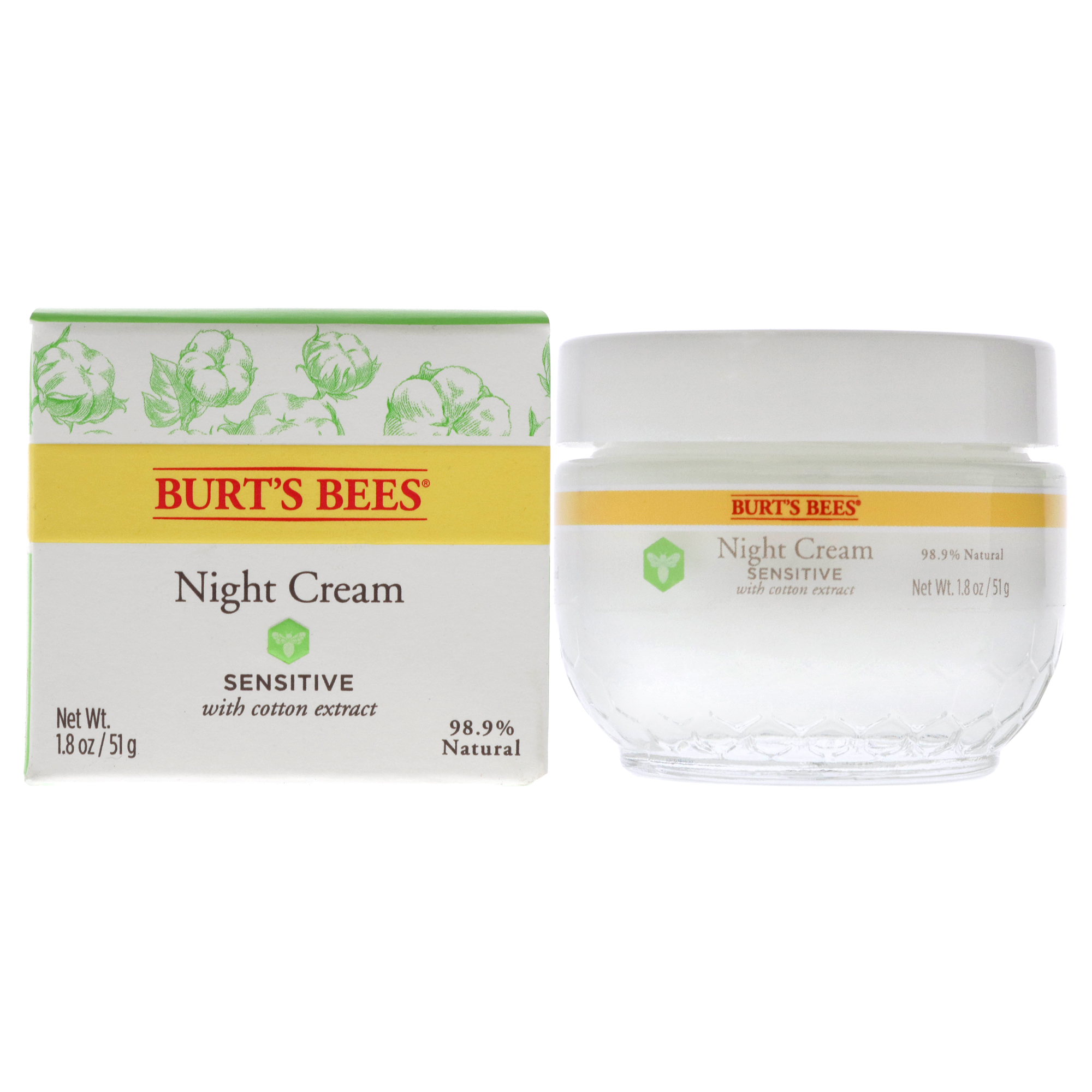 Foto 2 pulgar | Crema De Noche Burts Bees Sensitive Skin 50 Ml - Venta Internacional.