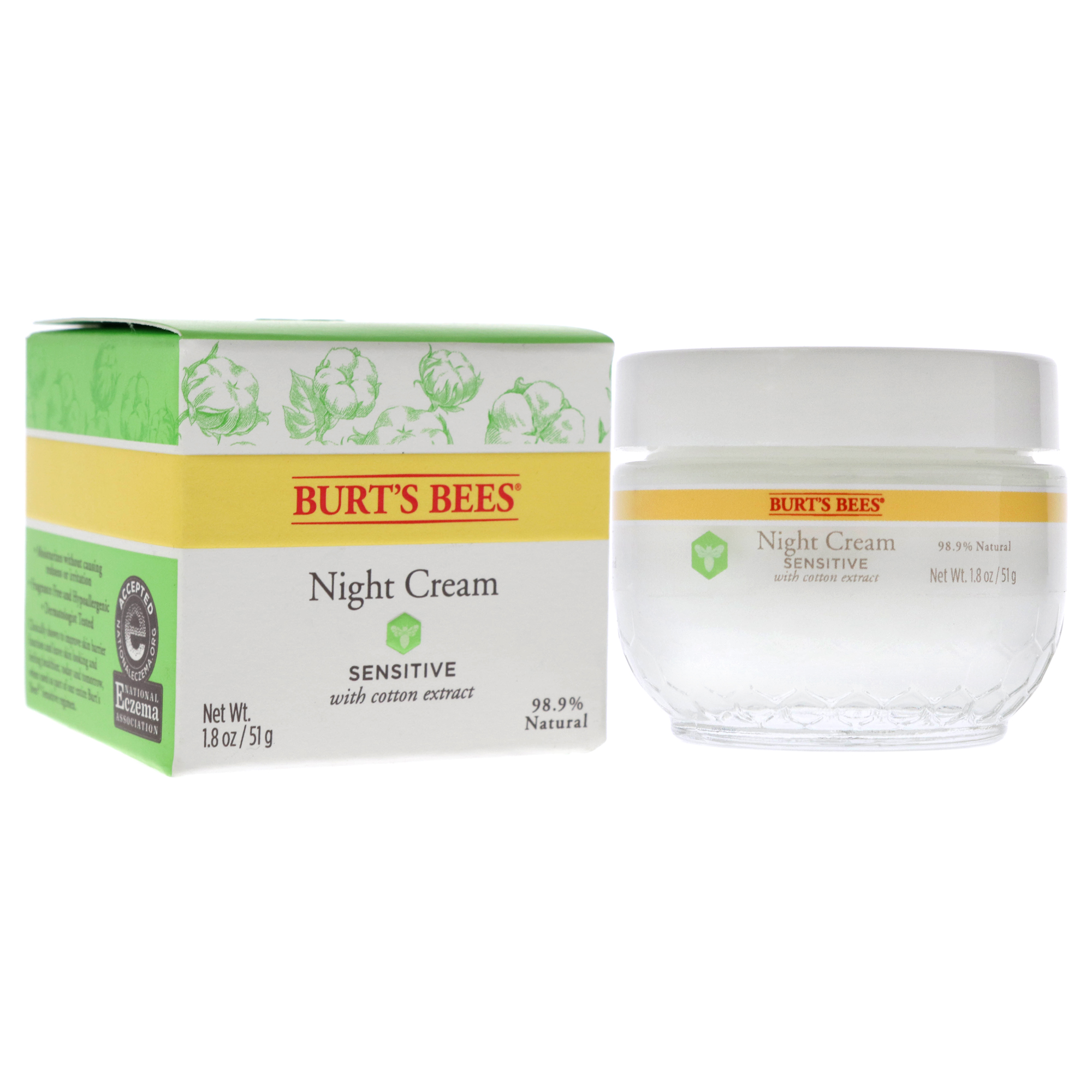 Foto 4 pulgar | Crema De Noche Burts Bees Sensitive Skin 50 Ml - Venta Internacional.