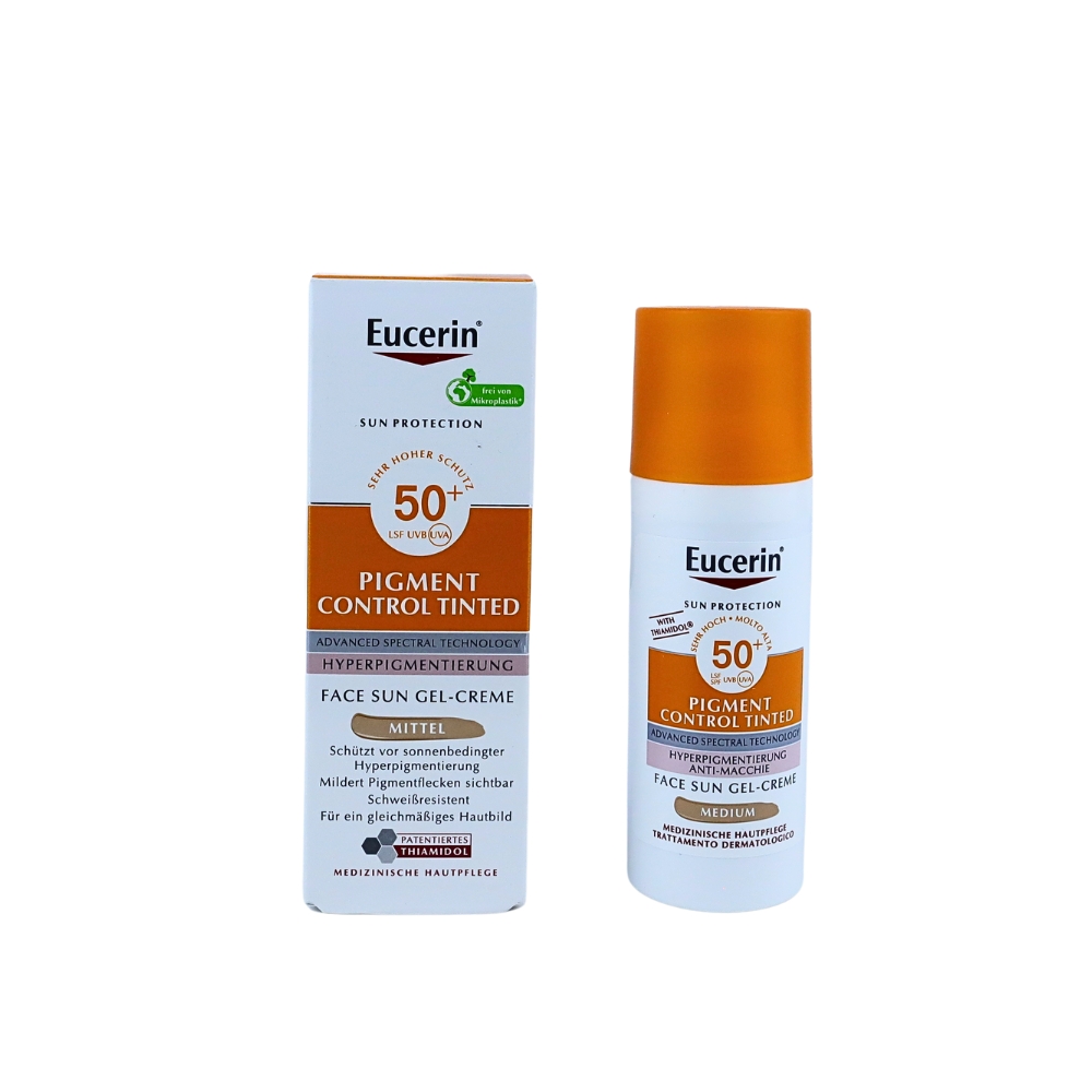 Protector Solar Eucerin Sun Pigment Tinted 50+ 50ml