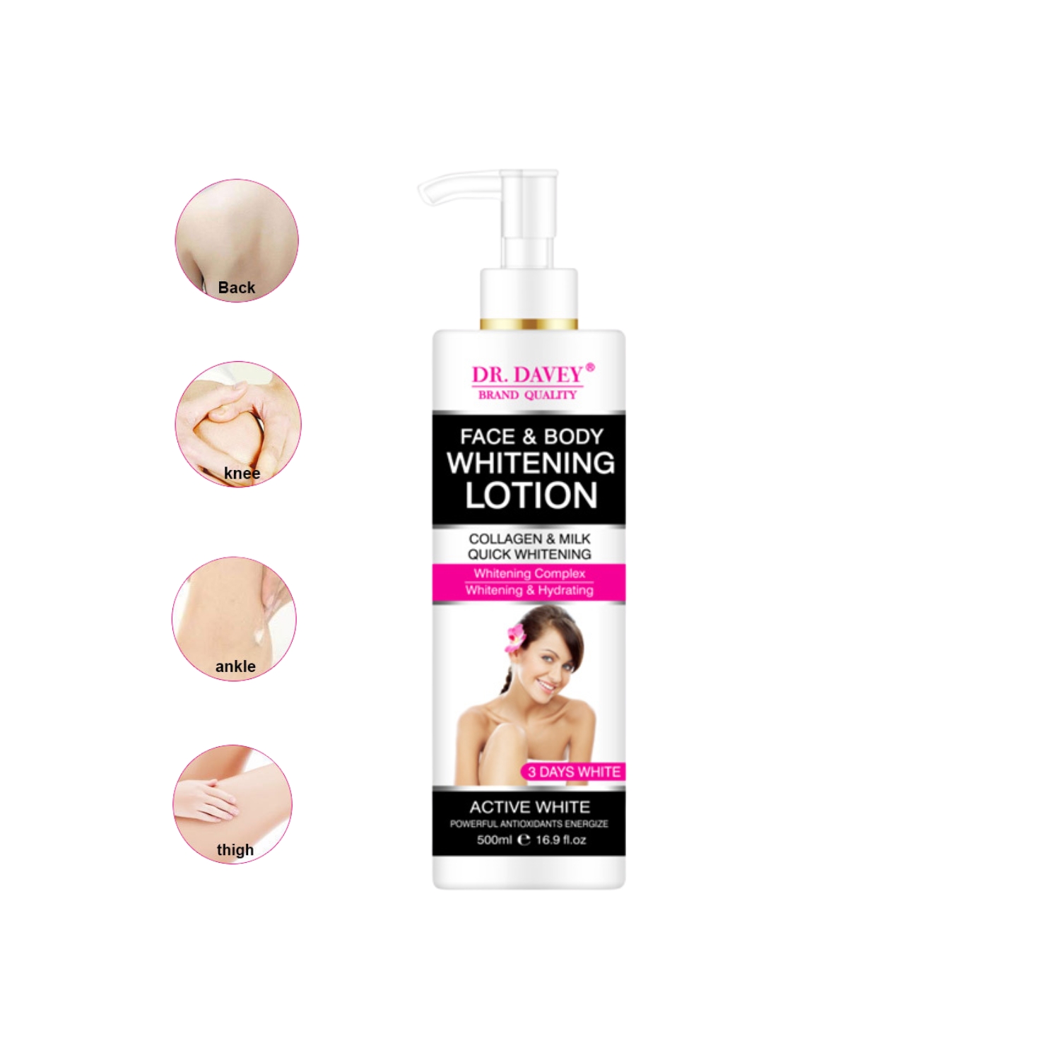 Foto 2 pulgar | Lotion Dr. Davey, Quitamanchas Blanqueadoras Para Rostro Y Cuerpo - Venta Internacional.