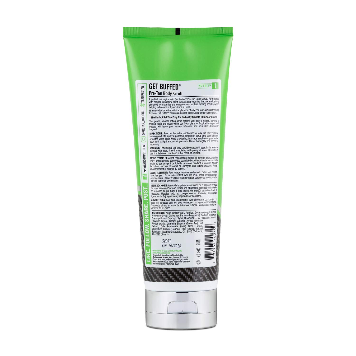 Foto 3 pulgar | Exfoliante Corporal Pre-tan Pro Tan Get Buffed 240 Ml - Venta Internacional.