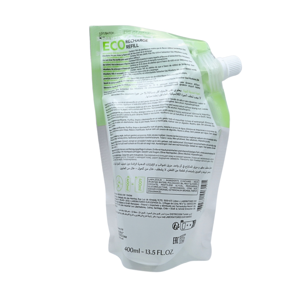 Foto 2 | Svr Sebiaclear Eau Micellaire Refill 400ml