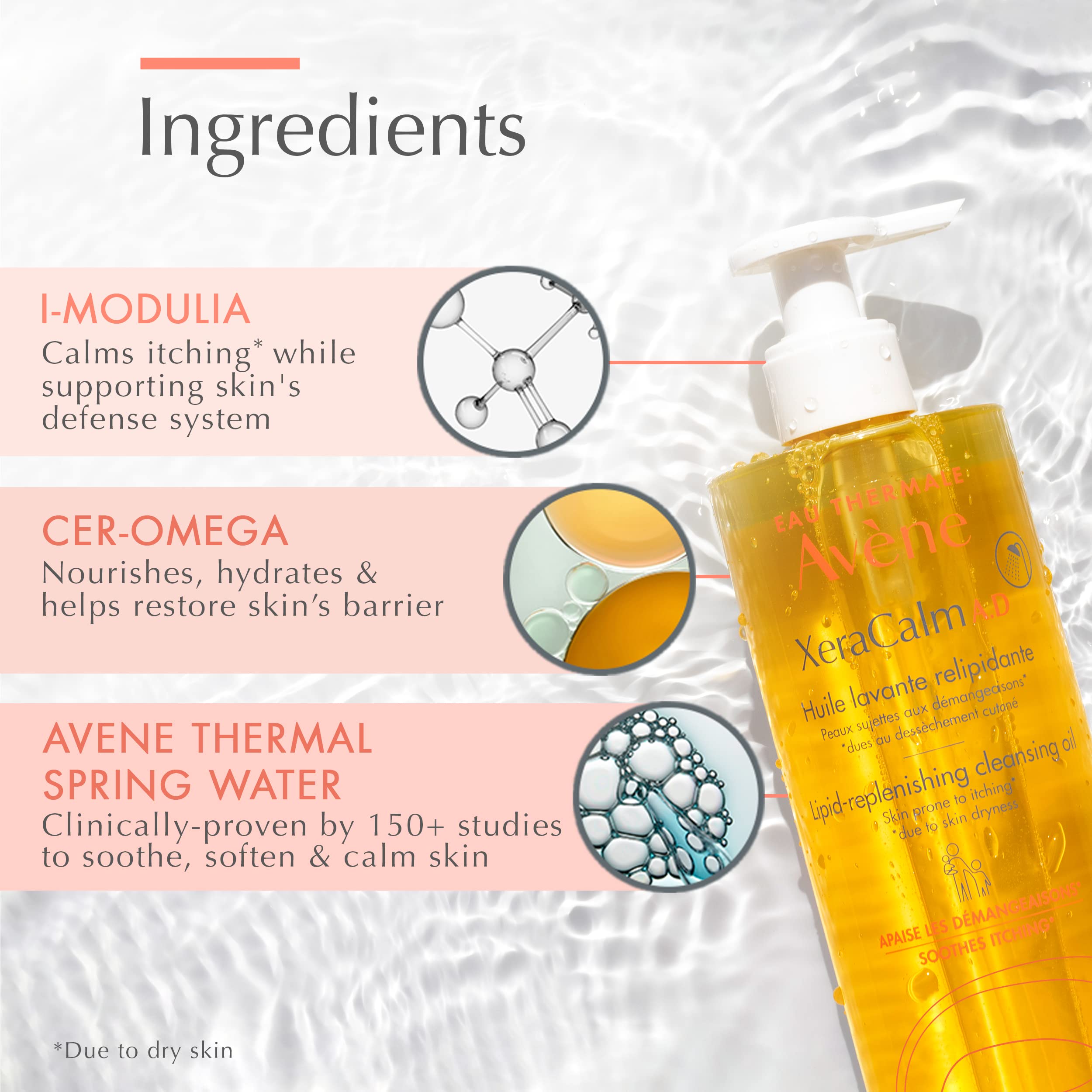 Foto 5 pulgar | Aceite Limpiador Eau Thermale Avène Xeracalm A.d 400 Ml - Venta Internacional.