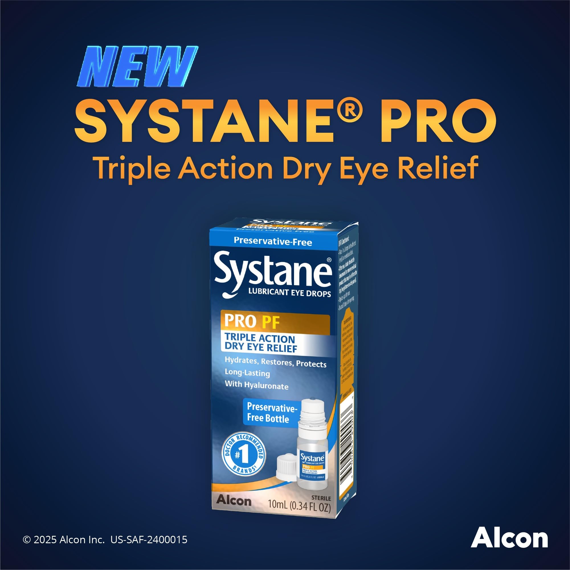 Foto 3 pulgar | Eye Drops Systane Pro Pf Dry Eye Relief Lubricante De 10 Ml - Venta Internacional.