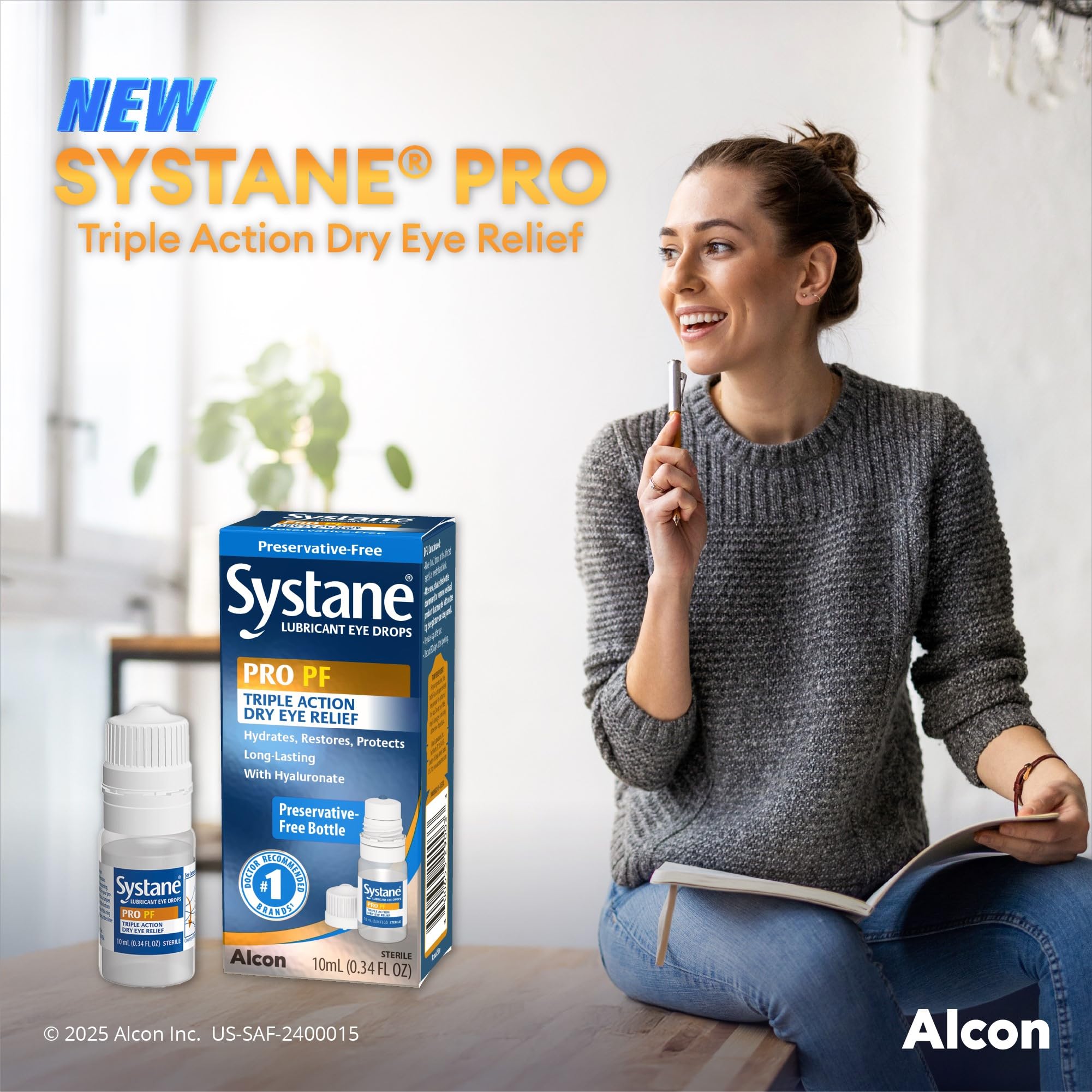 Foto 4 | Eye Drops Systane Pro Pf Dry Eye Relief Lubricante De 10 Ml - Venta Internacional.