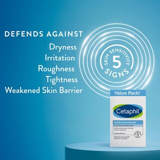 Foto 2 | Barra Limpiadora Cetaphil Gentle 133 Ml (paquete De 3) Para Piel Seca - Venta Internacional.