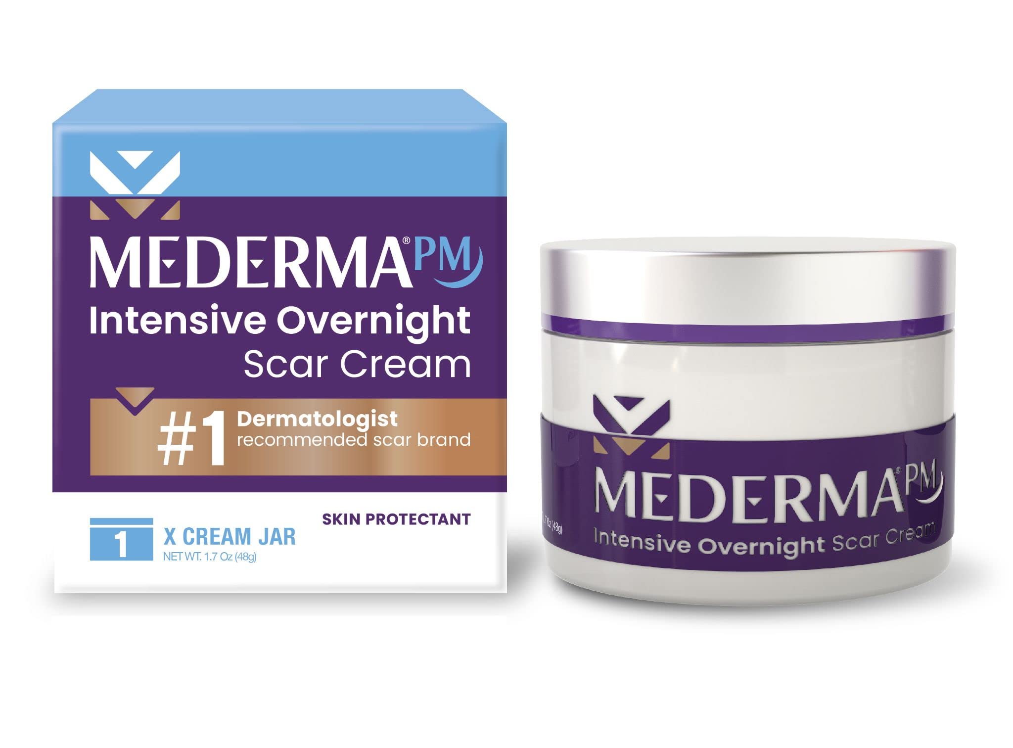 Crema Para Cicatrices Mederma Pm Intensive Overnight 48 G - Venta Internacional.