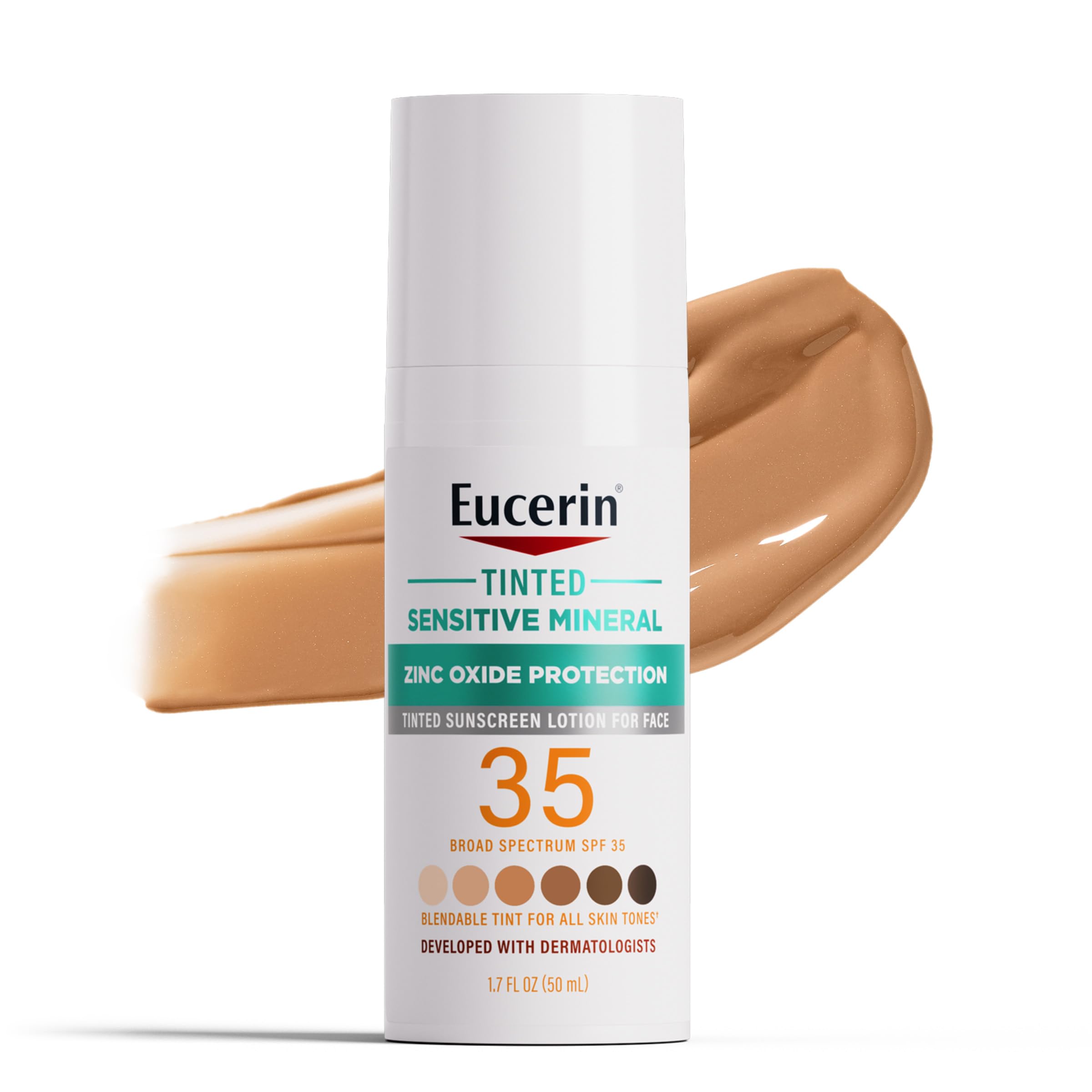 Foto 2 pulgar | Loción De Protección Solar Eucerin Sun Tinted Mineral Spf 35 50 Ml - Venta Internacional.