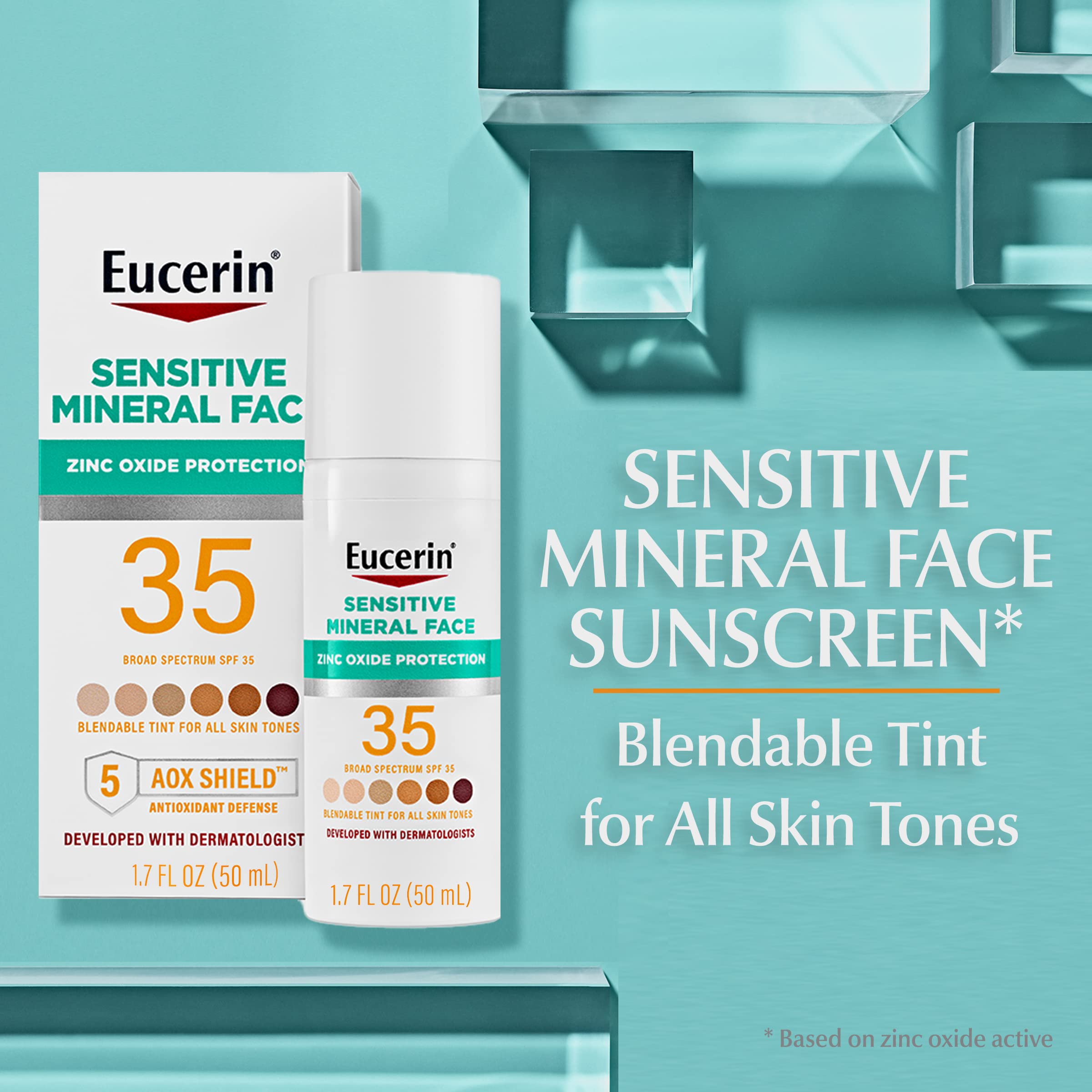 Foto 3 pulgar | Loción De Protección Solar Eucerin Sun Tinted Mineral Spf 35 50 Ml - Venta Internacional.