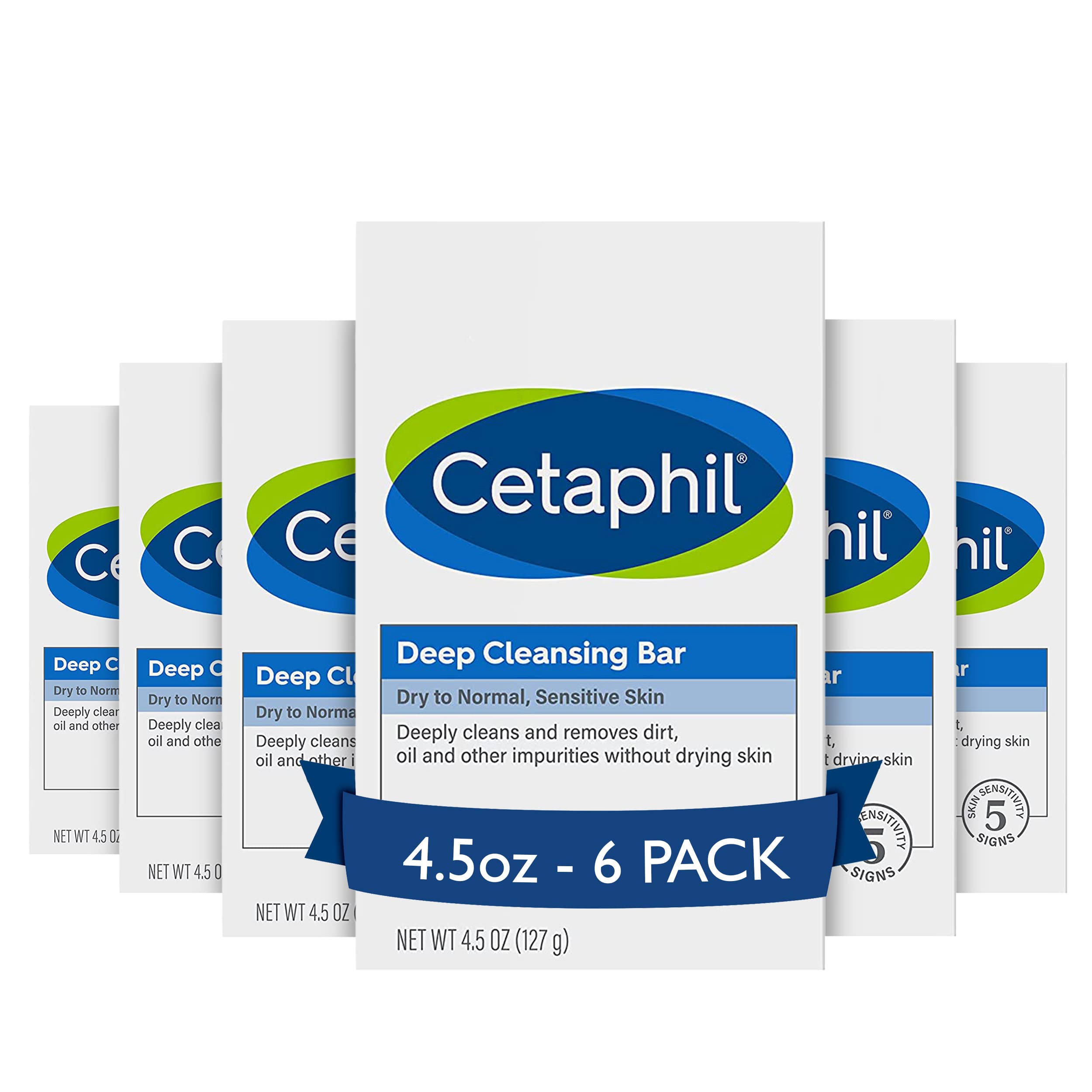 Foto 2 pulgar | Barra De Limpieza Profunda Para Rostro Y Cuerpo Soap Cetaphil, Paquete De 6 - Venta Internacional.
