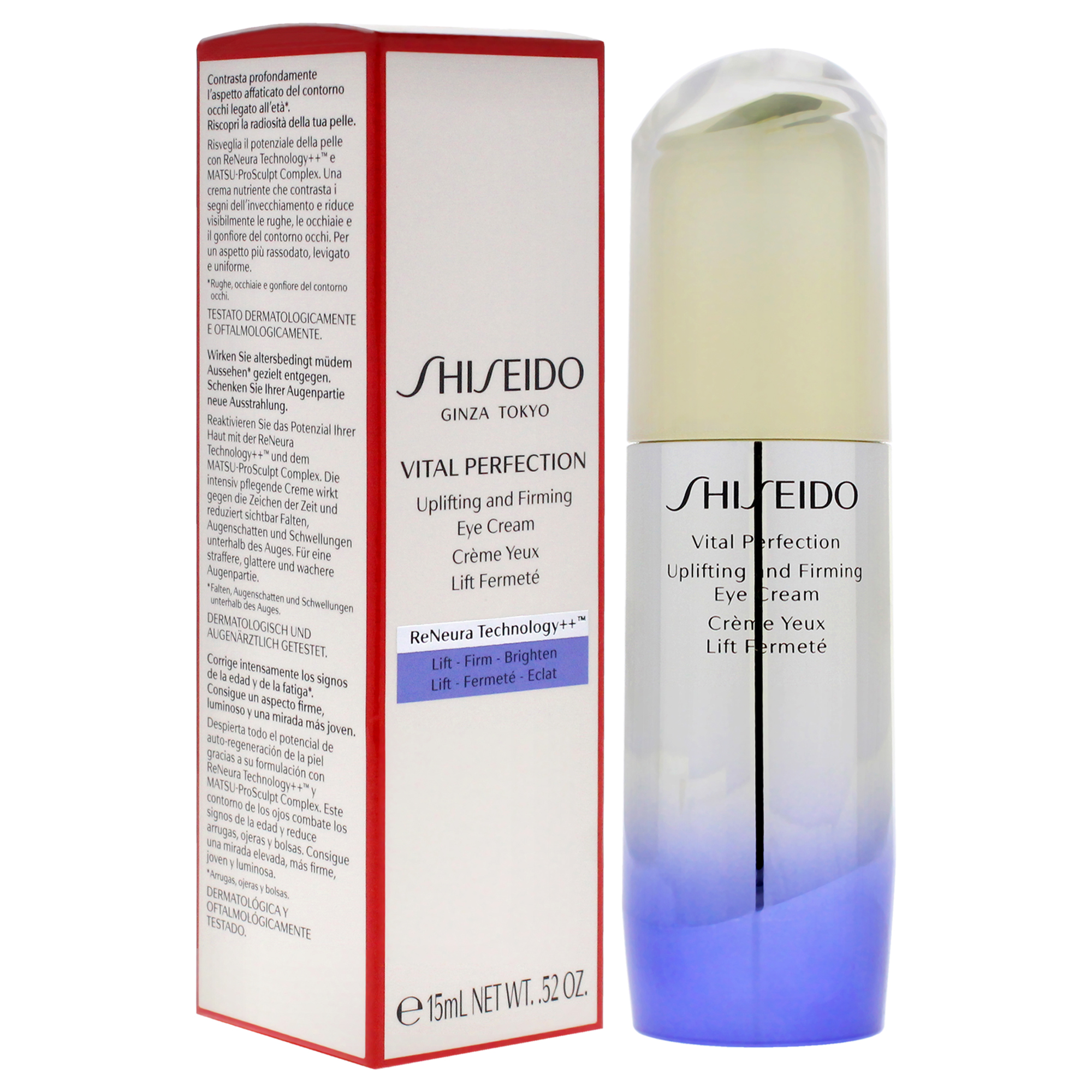 Foto 4 pulgar | Crema De Ojos Shiseido Vital Perfection Para Mujer 15 Ml - Venta Internacional.