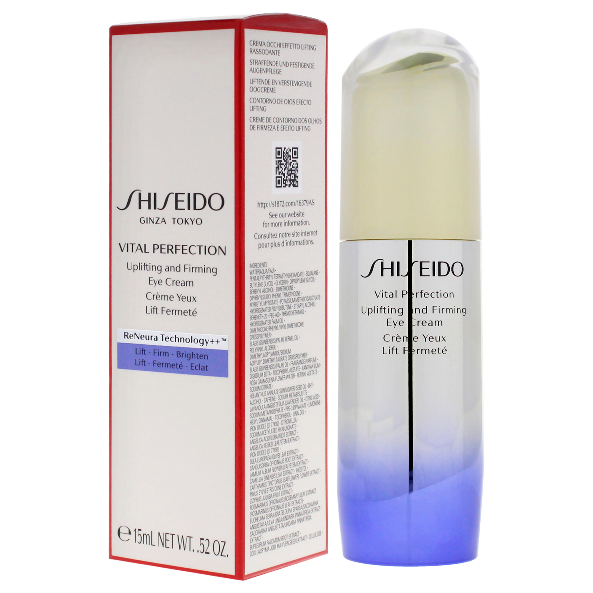 Foto 5 pulgar | Crema De Ojos Shiseido Vital Perfection Para Mujer 15 Ml - Venta Internacional.