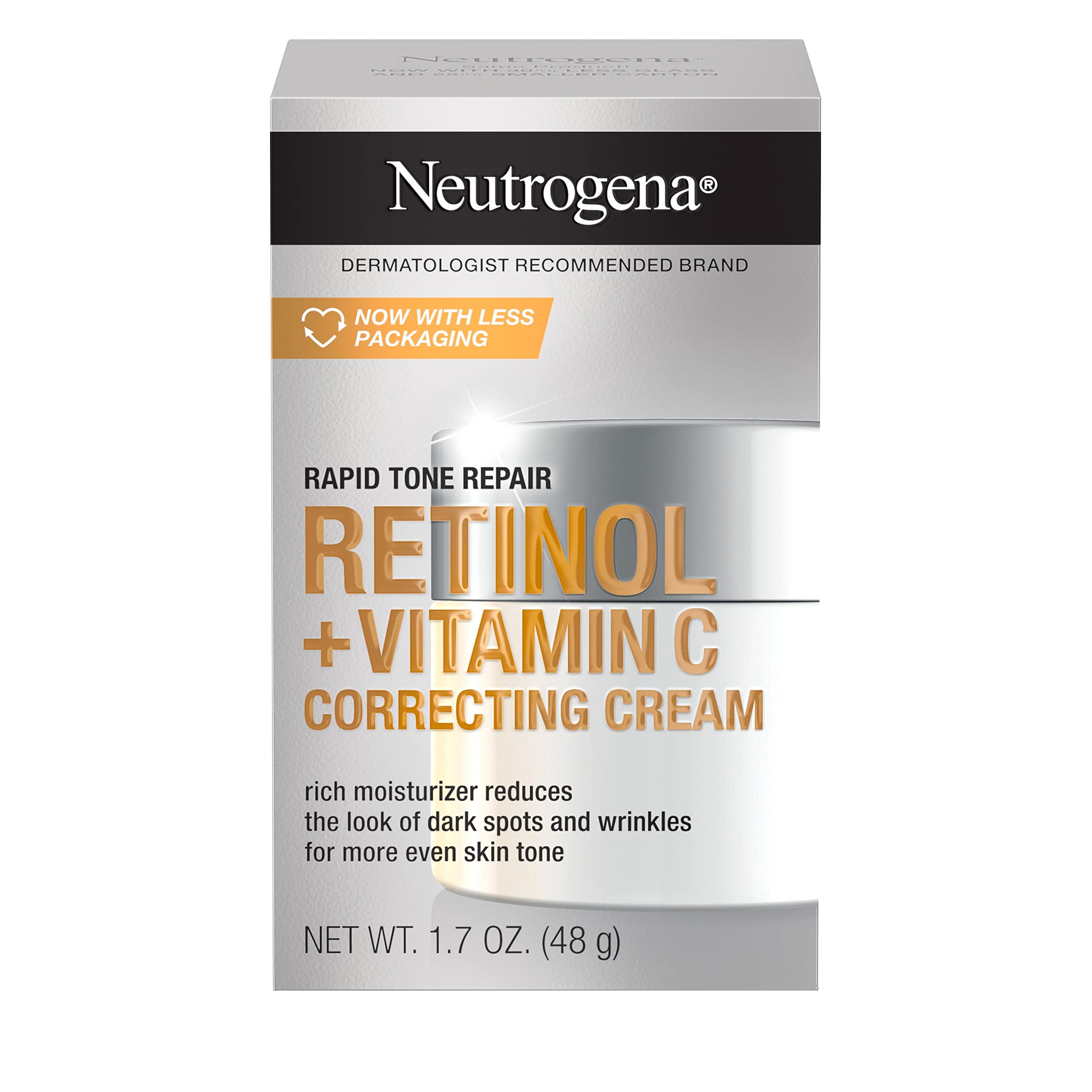 Crema Neutrogena Rapid Tone Repair Con Retinol Y Vitamina C, 50 Ml - Venta Internacional.