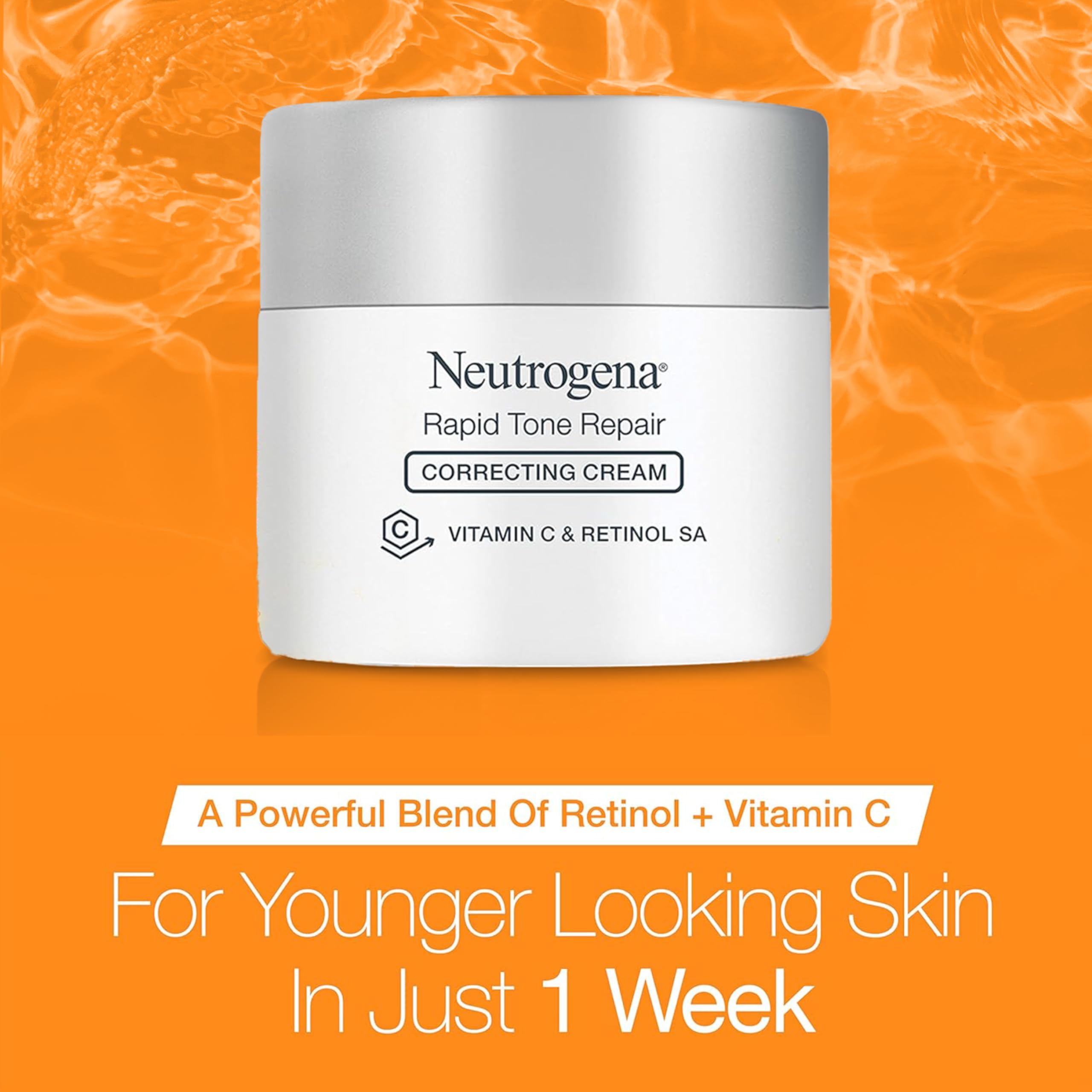 Foto 3 pulgar | Crema Neutrogena Rapid Tone Repair Con Retinol Y Vitamina C, 50 Ml - Venta Internacional.