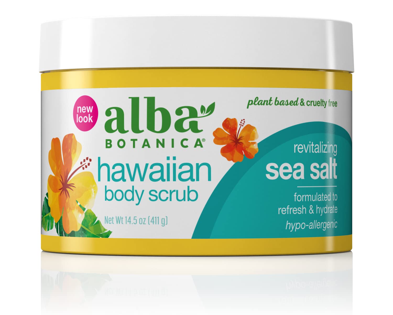 Foto 2 pulgar | Exfoliante Corporal Alba Botanica Hawaiian Revitalizante Con Sal Marina, 430 Ml - Venta Internacional.