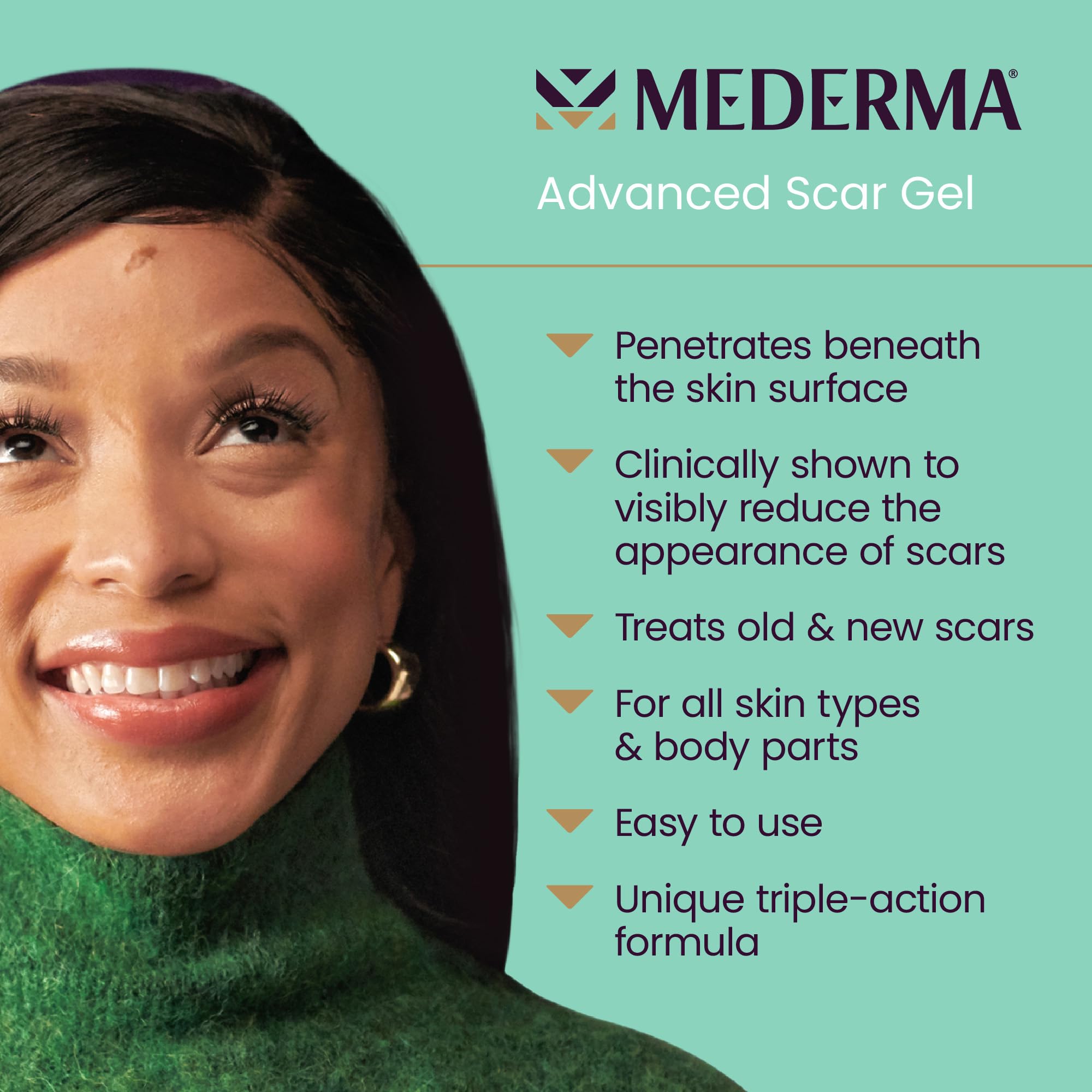 Foto 2 | El Gel Para Cicatrices Mederma Advanced De 50 G Trata Las Cicatrices Antiguas Y Nuevas - Venta Internacional.
