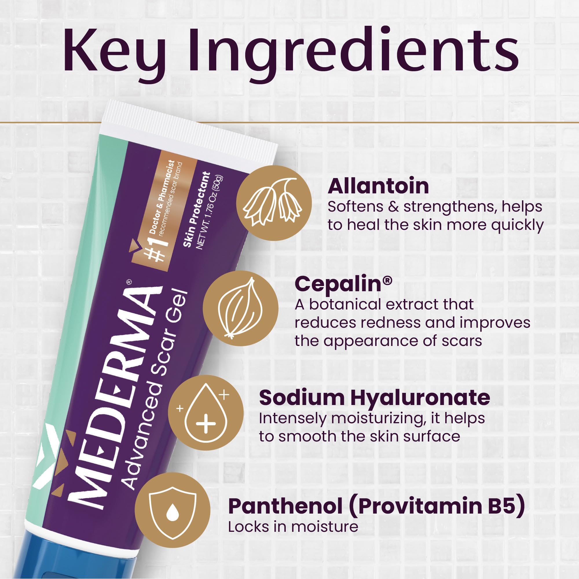 Foto 4 pulgar | El Gel Para Cicatrices Mederma Advanced De 50 G Trata Las Cicatrices Antiguas Y Nuevas - Venta Internacional.
