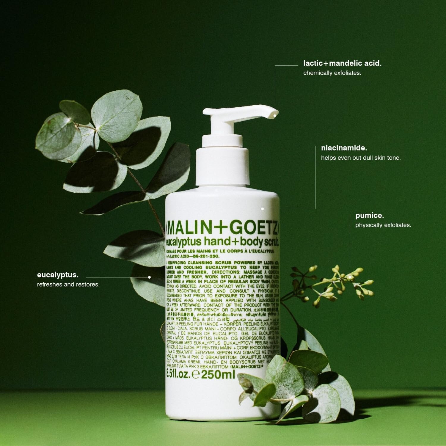 Foto 5 | Exfoliante Malin+goetz Eucalipto Revitalizante Para Manos Y Cuerpo - Venta Internacional.
