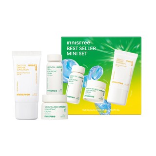 Foto 1 | Miniset Innisfree Hydrate + Protect: Sérum Coreano, Crema Y Protector Solar - Venta Internacional.