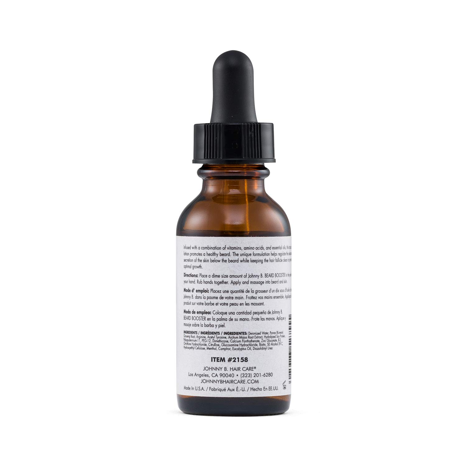 Foto 4 pulgar | Loción Tópica Johnny B. Beard Booster 30 Ml Que Promueve El Crecimiento - Venta Internacional.