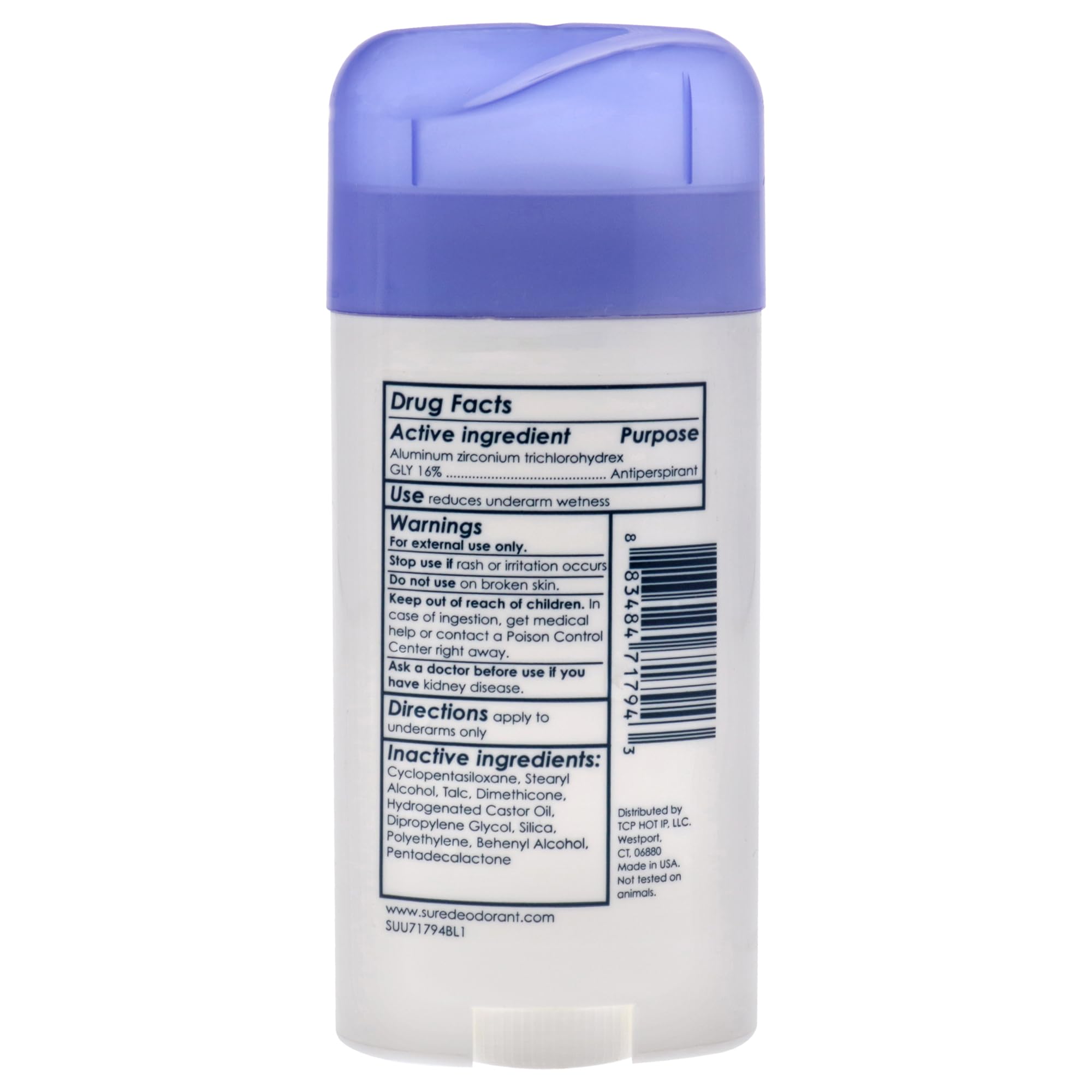 Foto 3 pulgar | Desodorante Antitranspirante Sure Original Solid Sin Perfume, 80 Ml - Venta Internacional.