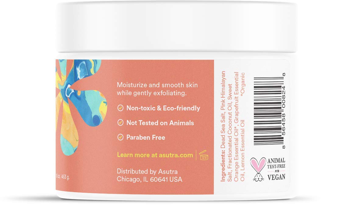 Foto 4 pulgar | Exfoliante Corporal Asutra Sal Del Mar Muerto Con Aceites Esenciales, 500 Ml - Venta Internacional.
