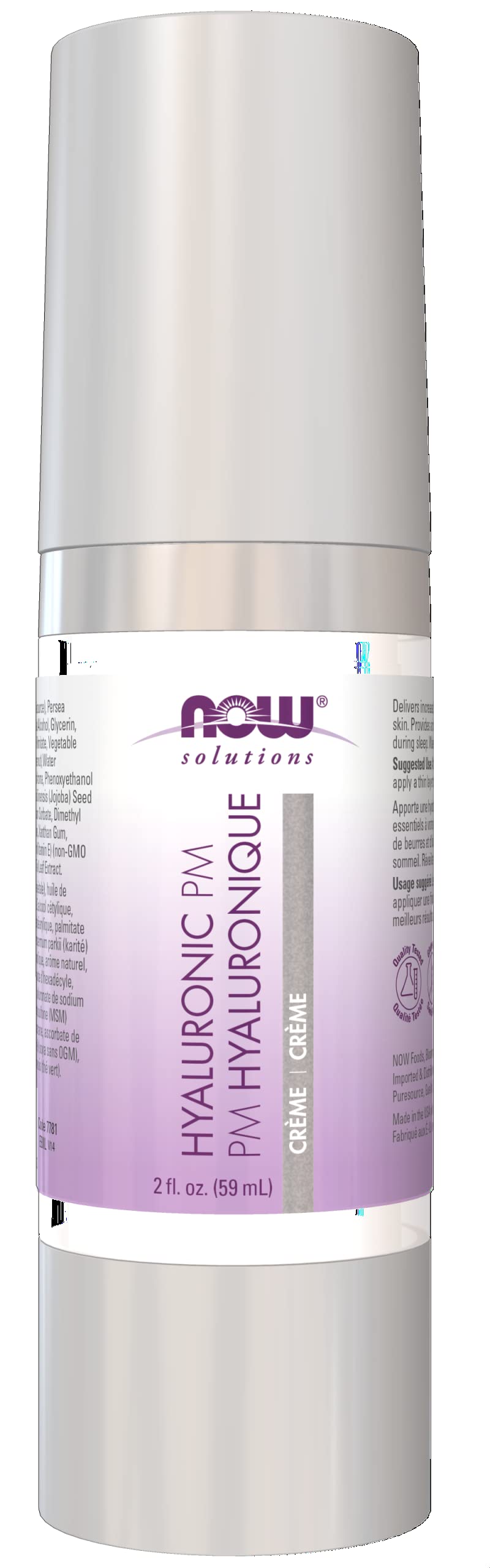 Crema Now Solutions Ácido Hialurónico, 60 Ml, Humectante Rehidratante - Venta Internacional.