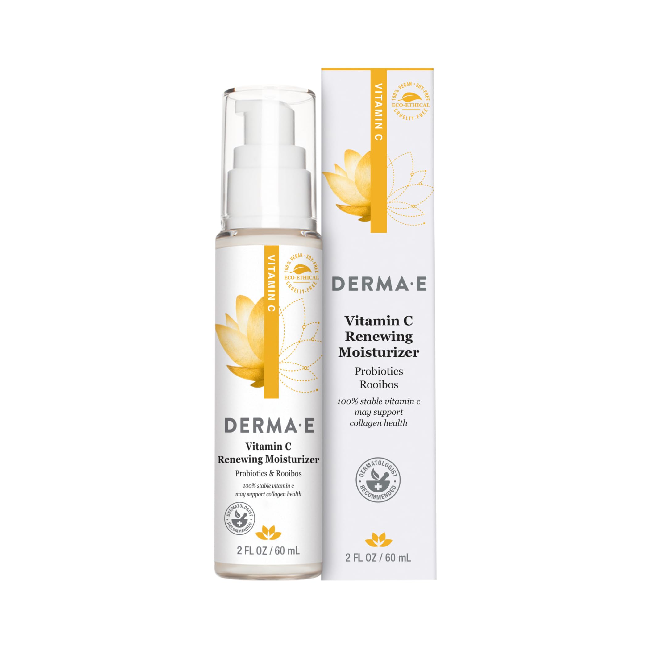 Crema Hidratante Derma-e Con Vitamina C, Renovadora E Iluminadora, 60 Ml - Venta Internacional.