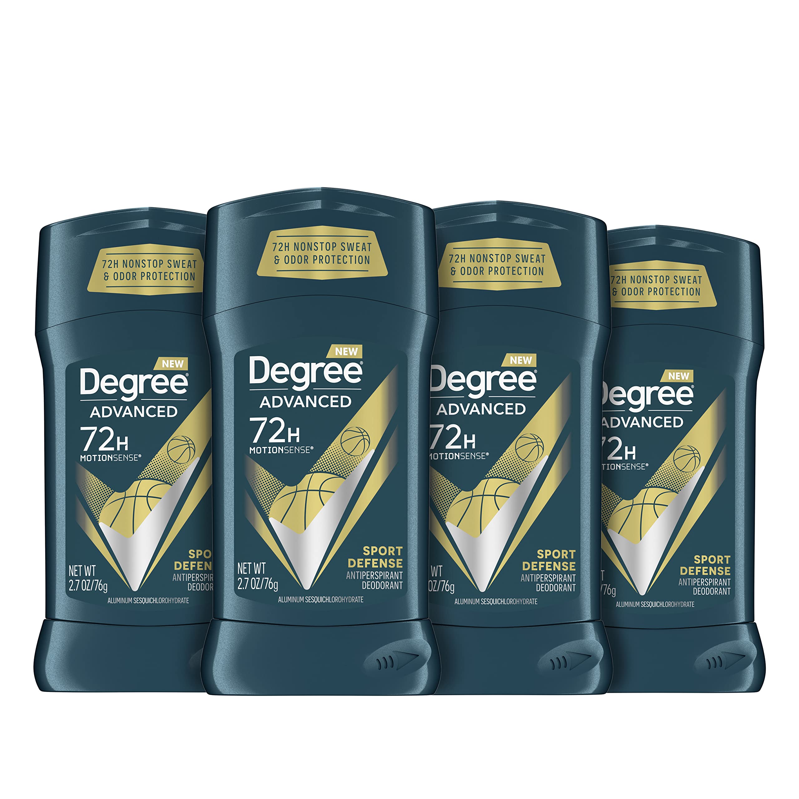 Foto 2 pulgar | Desodorante Antitranspirante Degree Men Sport Defense, 80 Ml, Paquete De 4 - Venta Internacional.