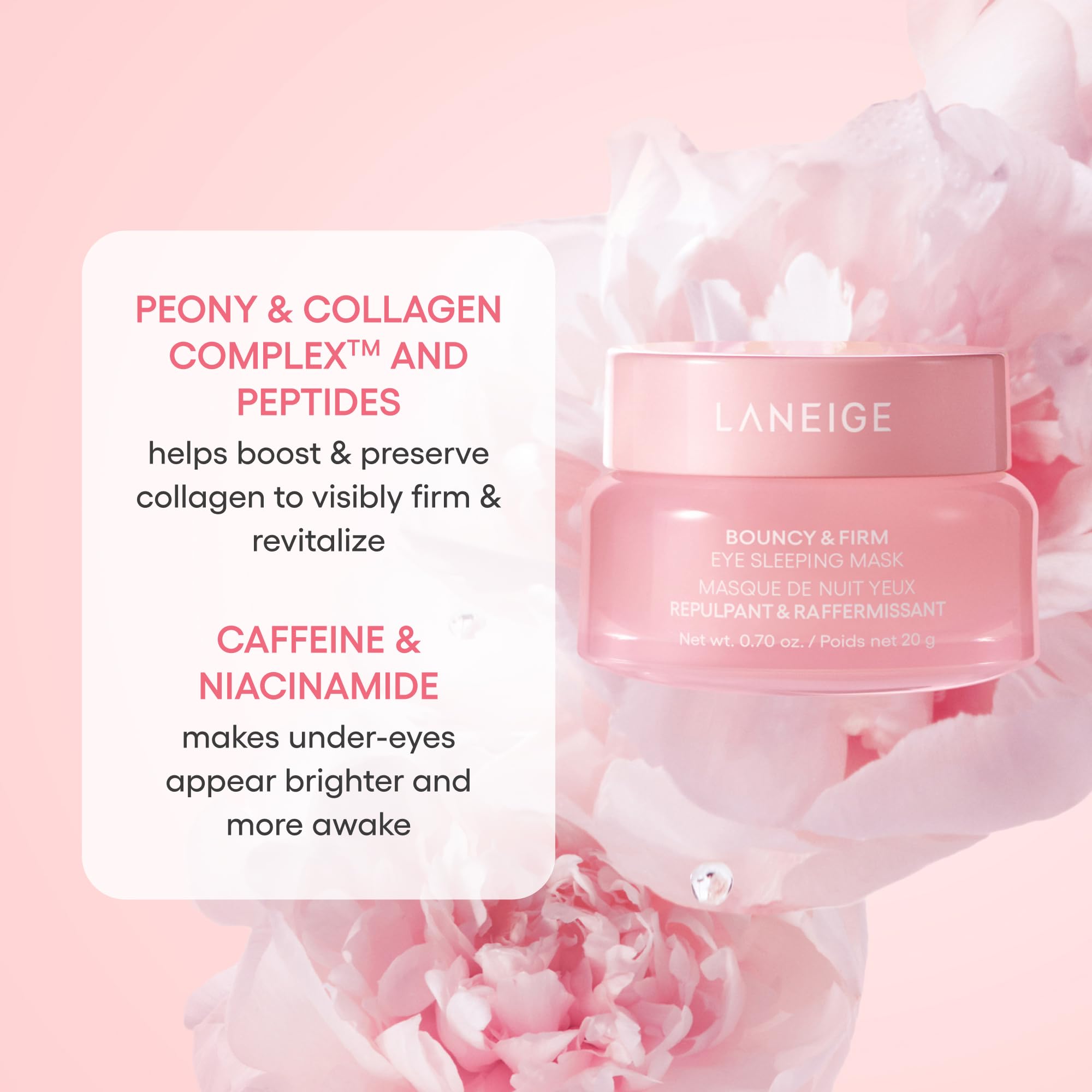 Foto 7 pulgar | Máscara Para Dormir Laneige Bouncy & Firm Eye Brightening - Venta Internacional.