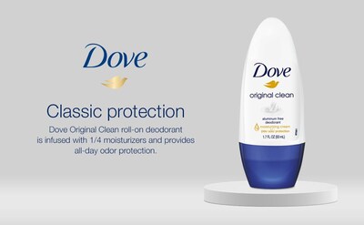 Foto 4 | Desodorante Dove Original Clean Roll On Sin Aluminio 50 ml 4 Piezas - Venta Internacional