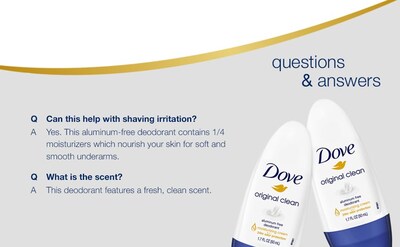 Foto 6 | Desodorante Dove Original Clean Roll On Sin Aluminio 50 ml 4 Piezas - Venta Internacional