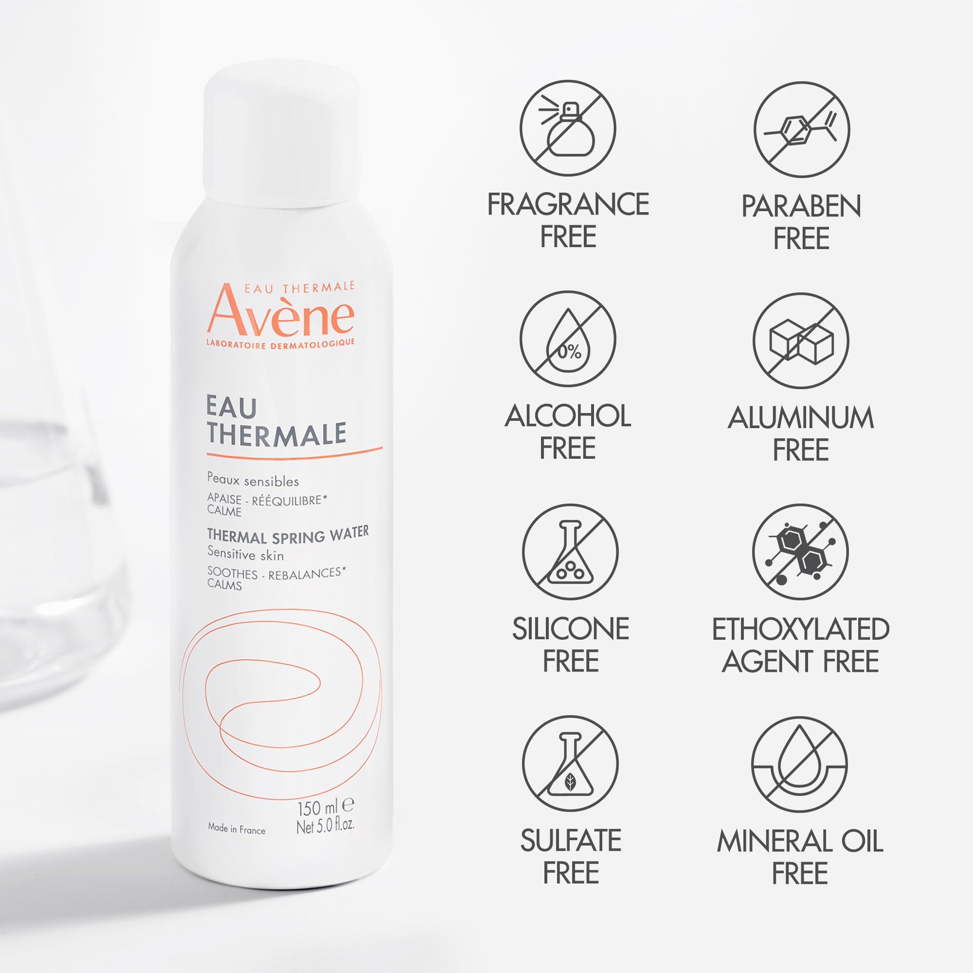 Foto 8 pulgar | Bruma Facial En Aerosol Avene, Agua Termal De 150 Ml, Para Pieles Sensibles - Venta Internacional.