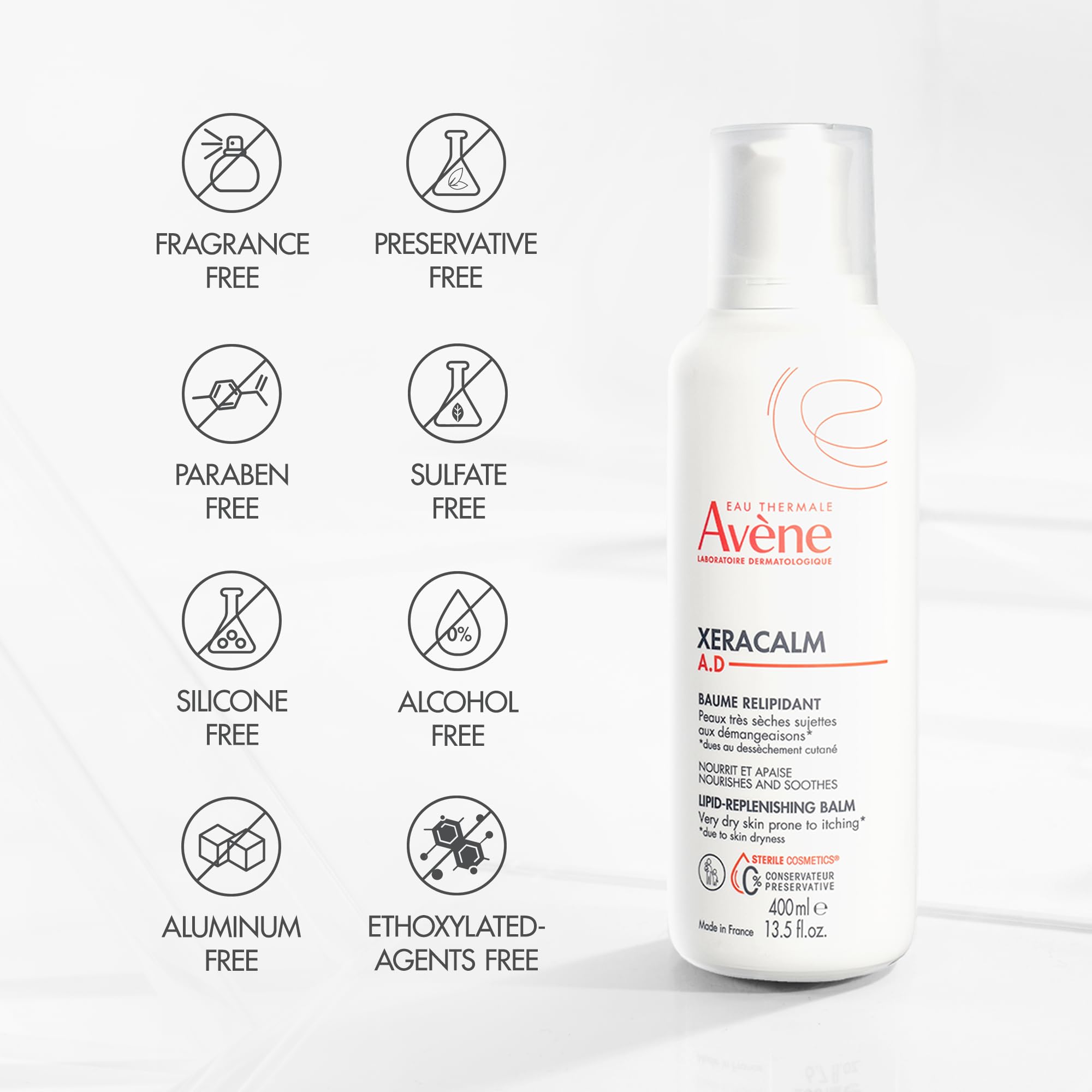 Foto 7 pulgar | Bálsamo Regenerador De Lípidos Eau Thermale Avène Xeracalm A.d 200 Ml - Venta Internacional.