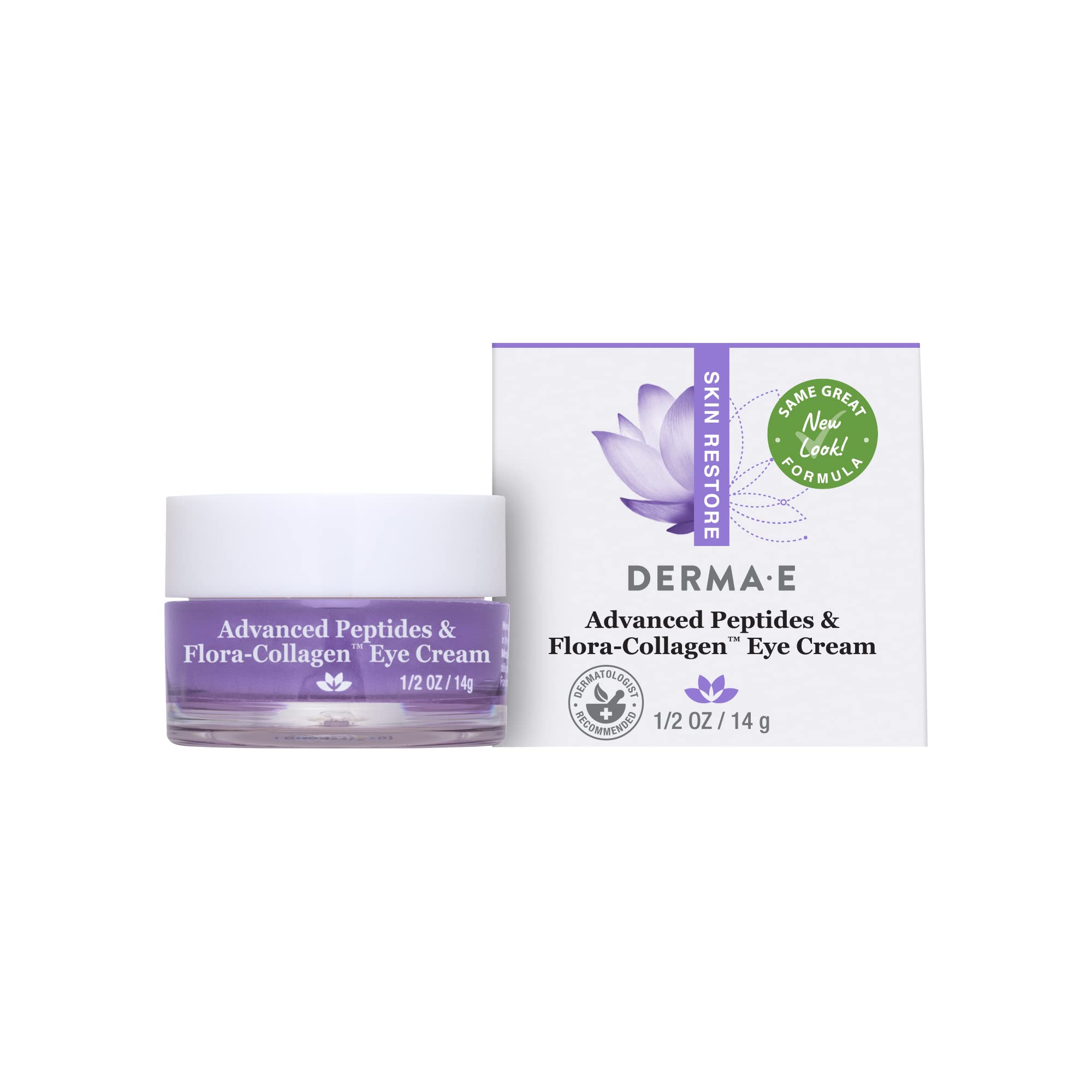 Foto 2 pulgar | Crema Para Ojos Derma E Advanced Peptides Vegan Flora-collagen 15 Ml - Venta Internacional.