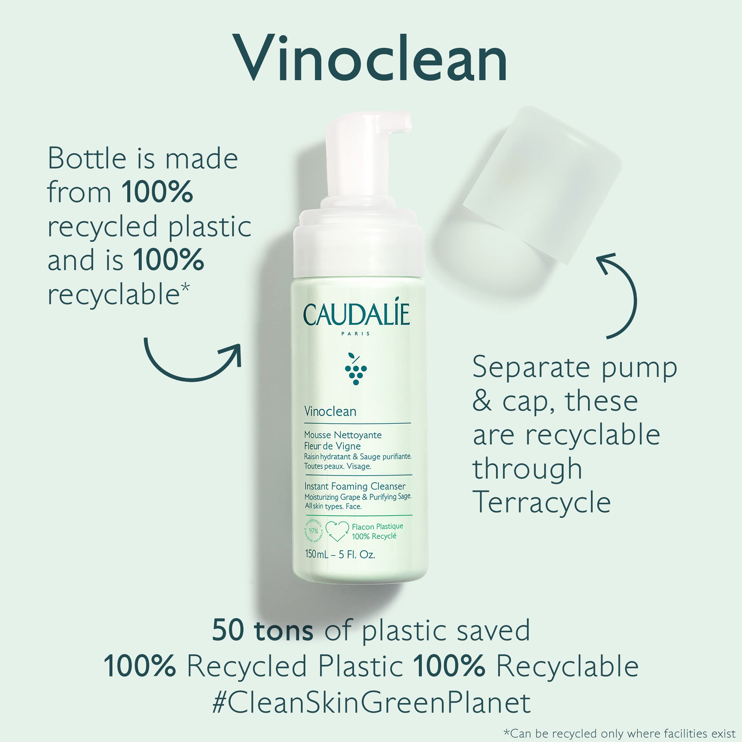 Foto 7 pulgar | Limpiador Facial Caudalie Instant Foaming 150 Ml - Venta Internacional.