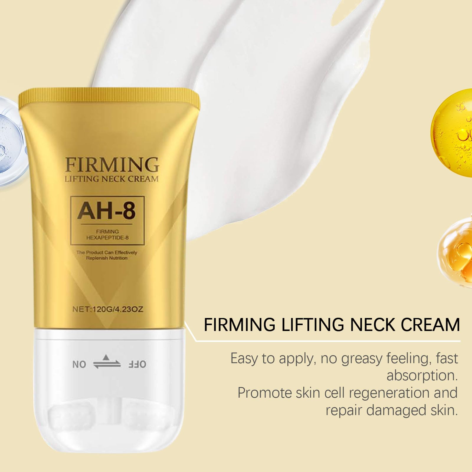 Foto 6 pulgar | Crema Reafirmante Para Cuello Ah-8 Para Piel Espeluznante Con Hexapéptido (3 Unidades) - Venta Internacional.