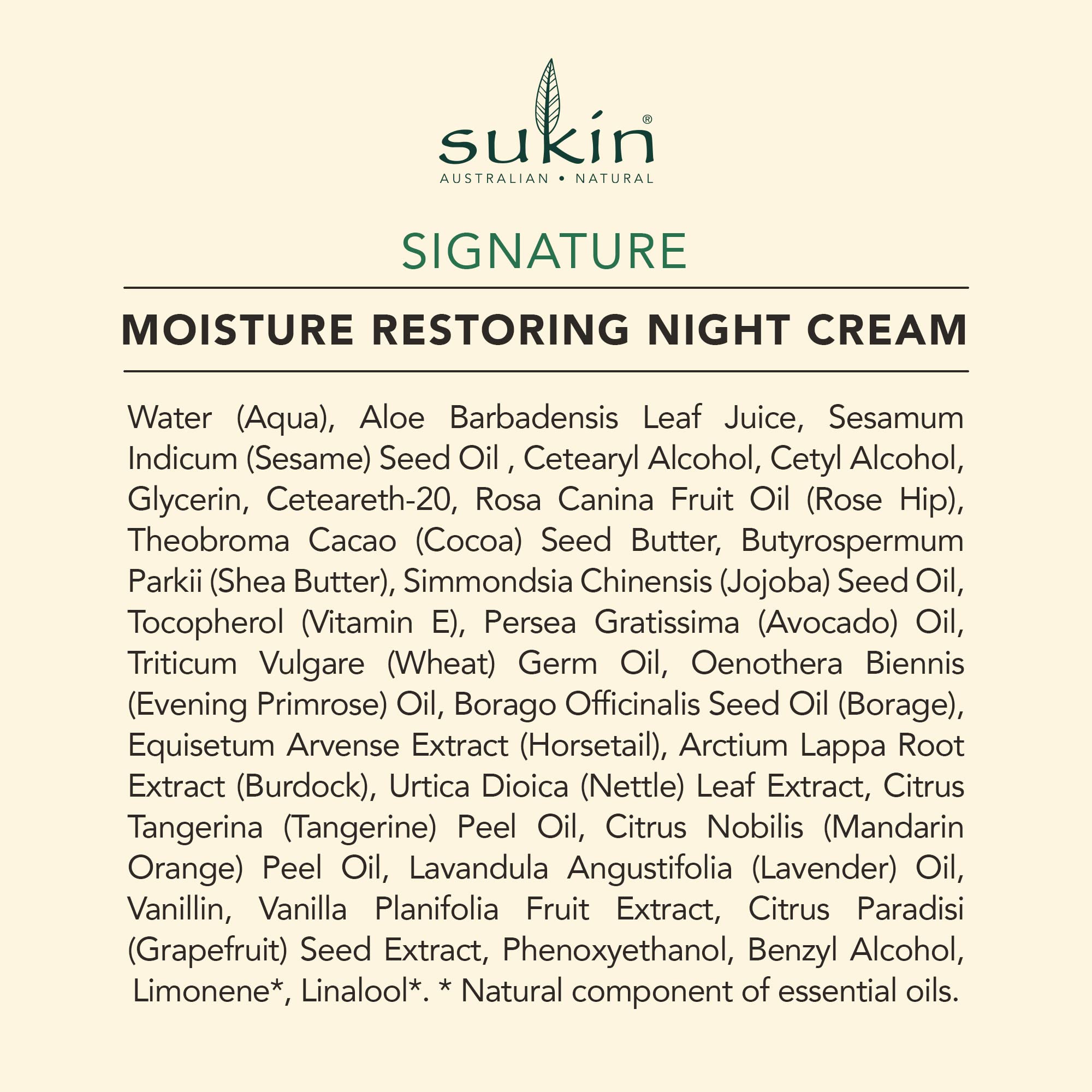 Foto 6 pulgar | Crema De Noche Sukin Organics, Restauradora De Humedad, 120 Ml - Venta Internacional.