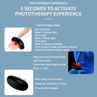 Foto 3 | Dispositivo De Terapia Nasal Con Luz Roja Para Nariz Y Senos Paranasales (1 Unidad) - Venta Internacional.
