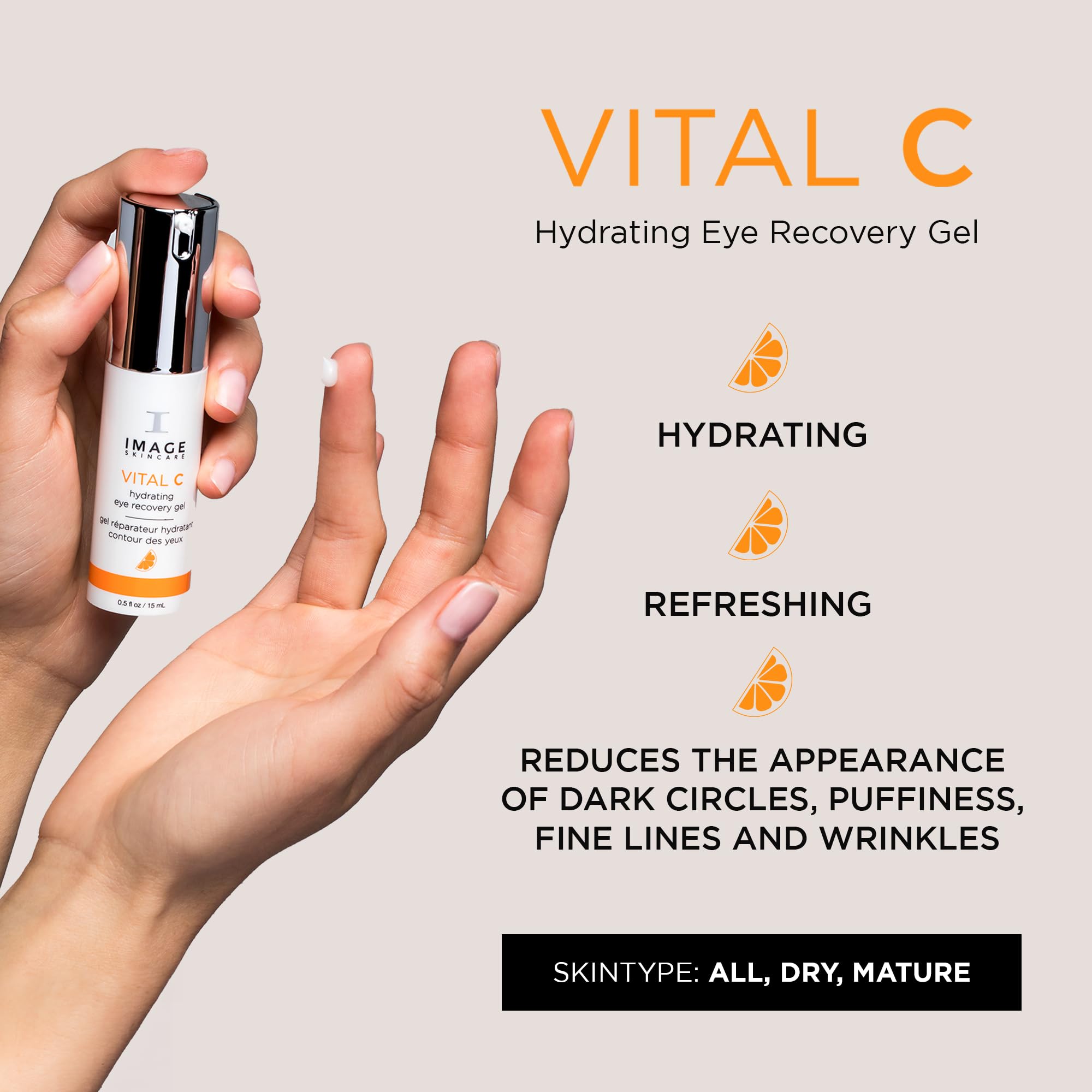 Foto 2 | Gel De Recuperación Ocular Image Skincare Vital C Con Vitamina C 15 Ml - Venta Internacional.