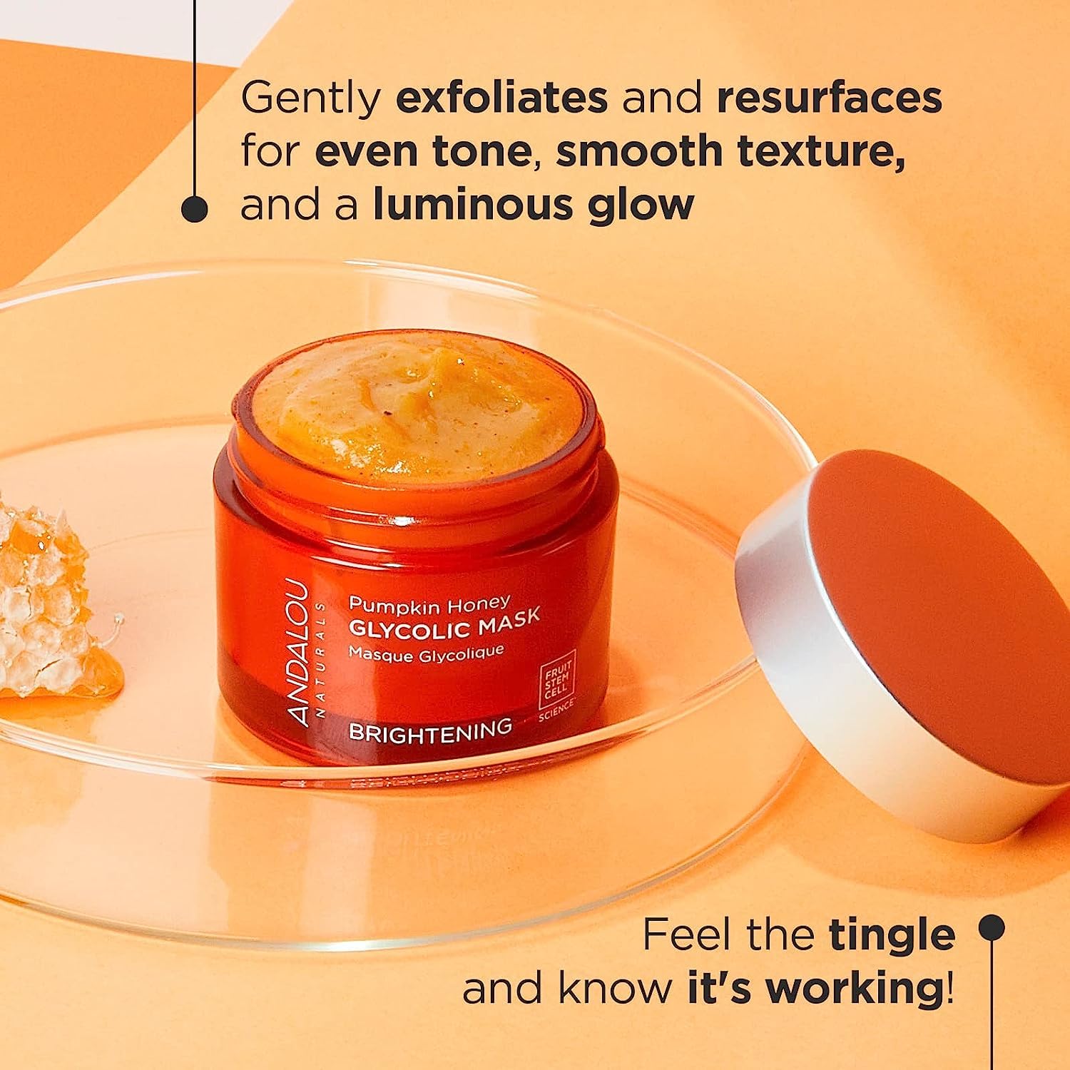 Foto 3 pulgar | Mascarilla Facial Andalou Naturals Pumpkin Honey Glicólico 50 Ml - Venta Internacional.