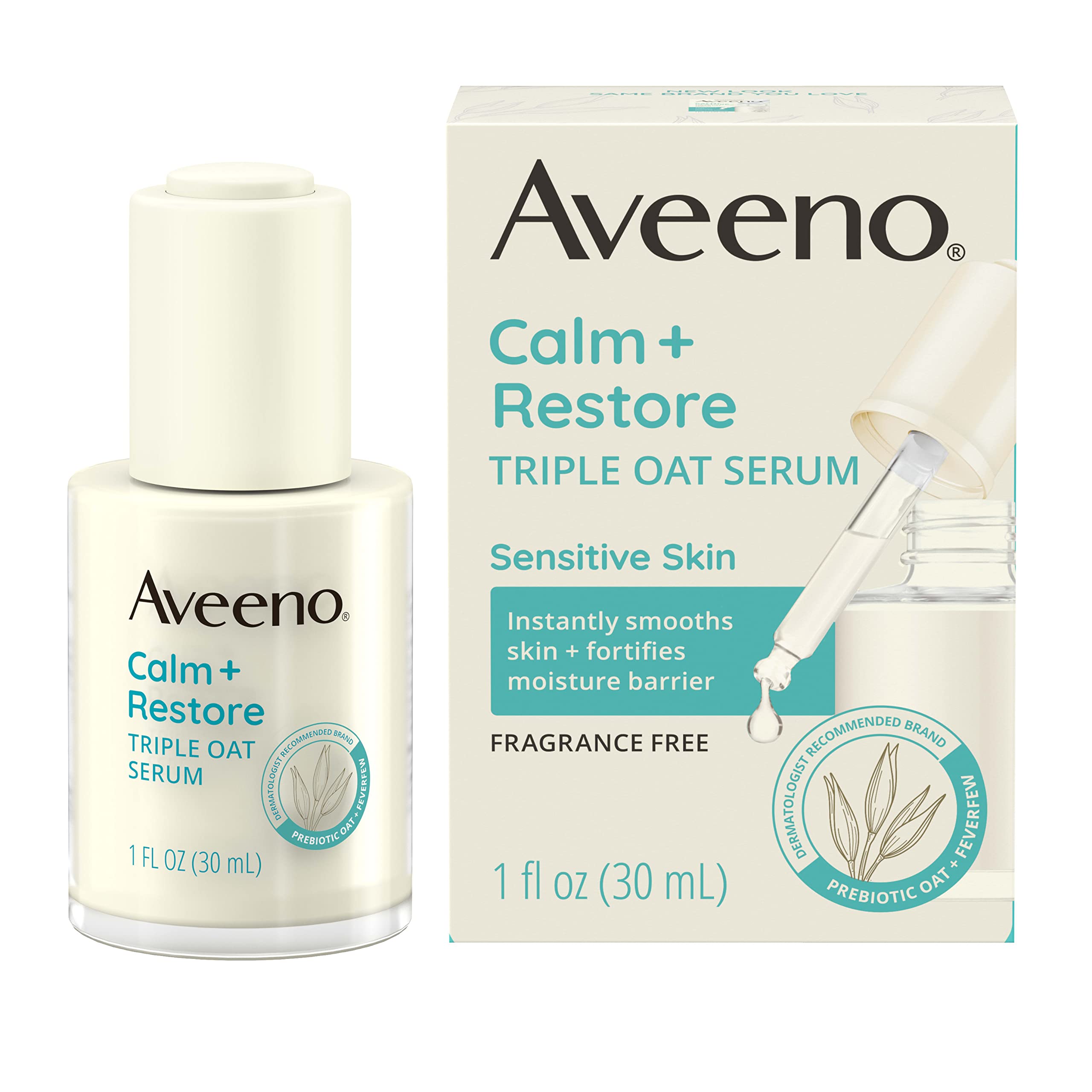Foto 2 pulgar | Sérum Facial Aveeno Calm + Restore Triple Oat 30 Ml Sensitive - Venta Internacional.