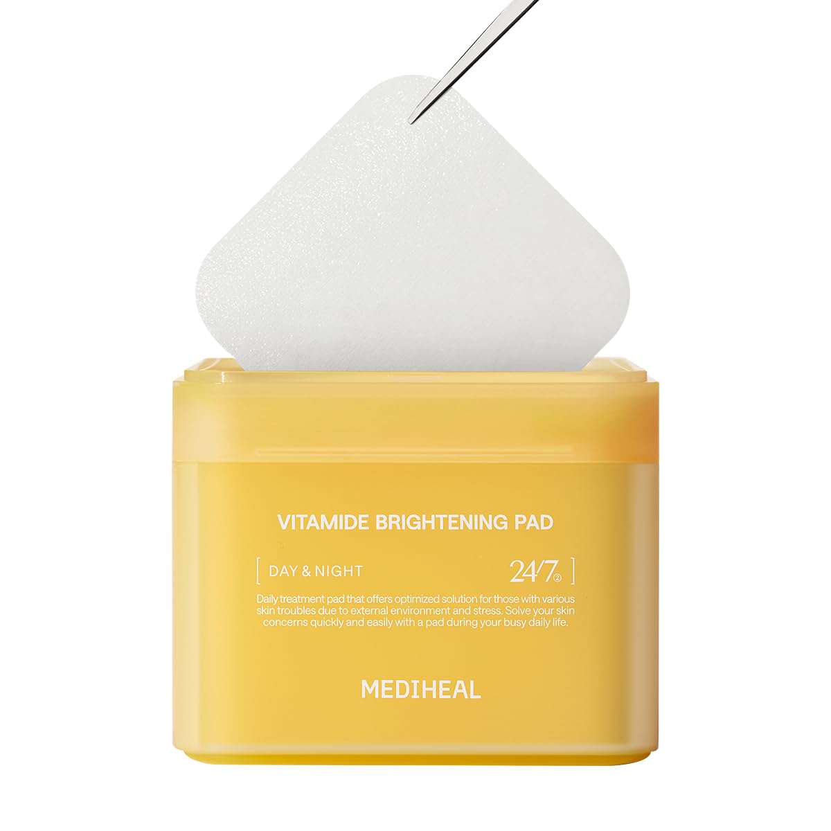 Foto 2 pulgar | Almohadillas De Tóner Mediheal Vitamide Brightening 100 Pastillas Veganas - Venta Internacional.