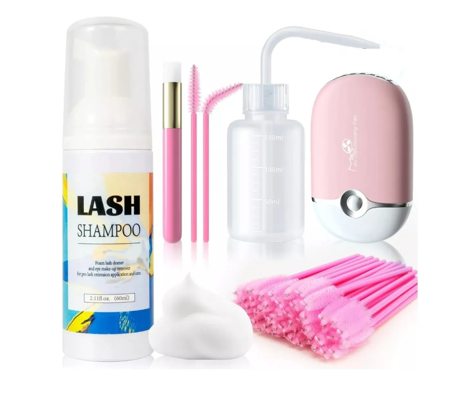Foto 1 | Kit Shampoo Espuma Para Pestañas Y Brocha Para Extensiones
